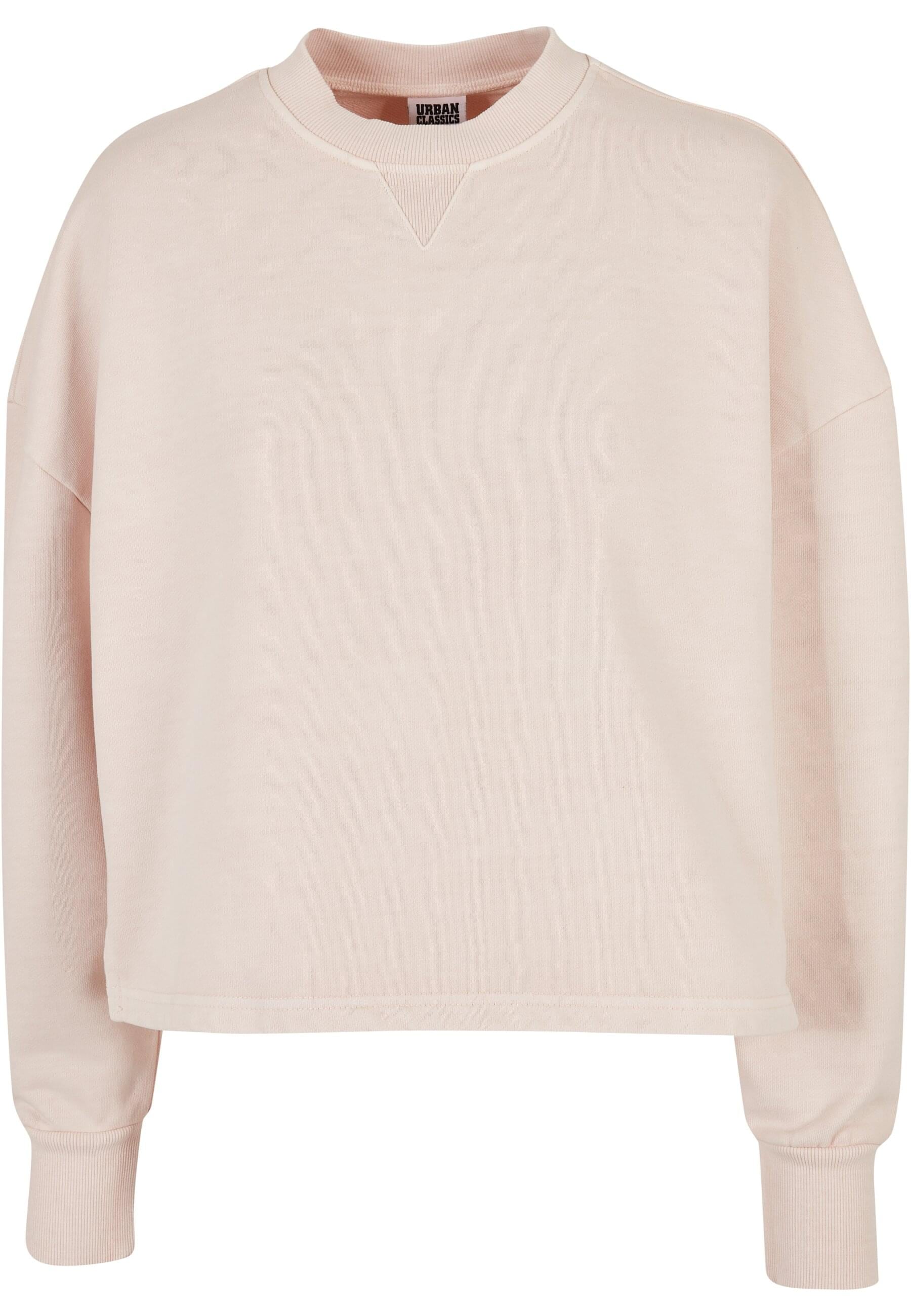 URBAN CLASSICS Sweater »Urban Classics Damen Ladies Heavy Terry Garment Dye Crewneck«