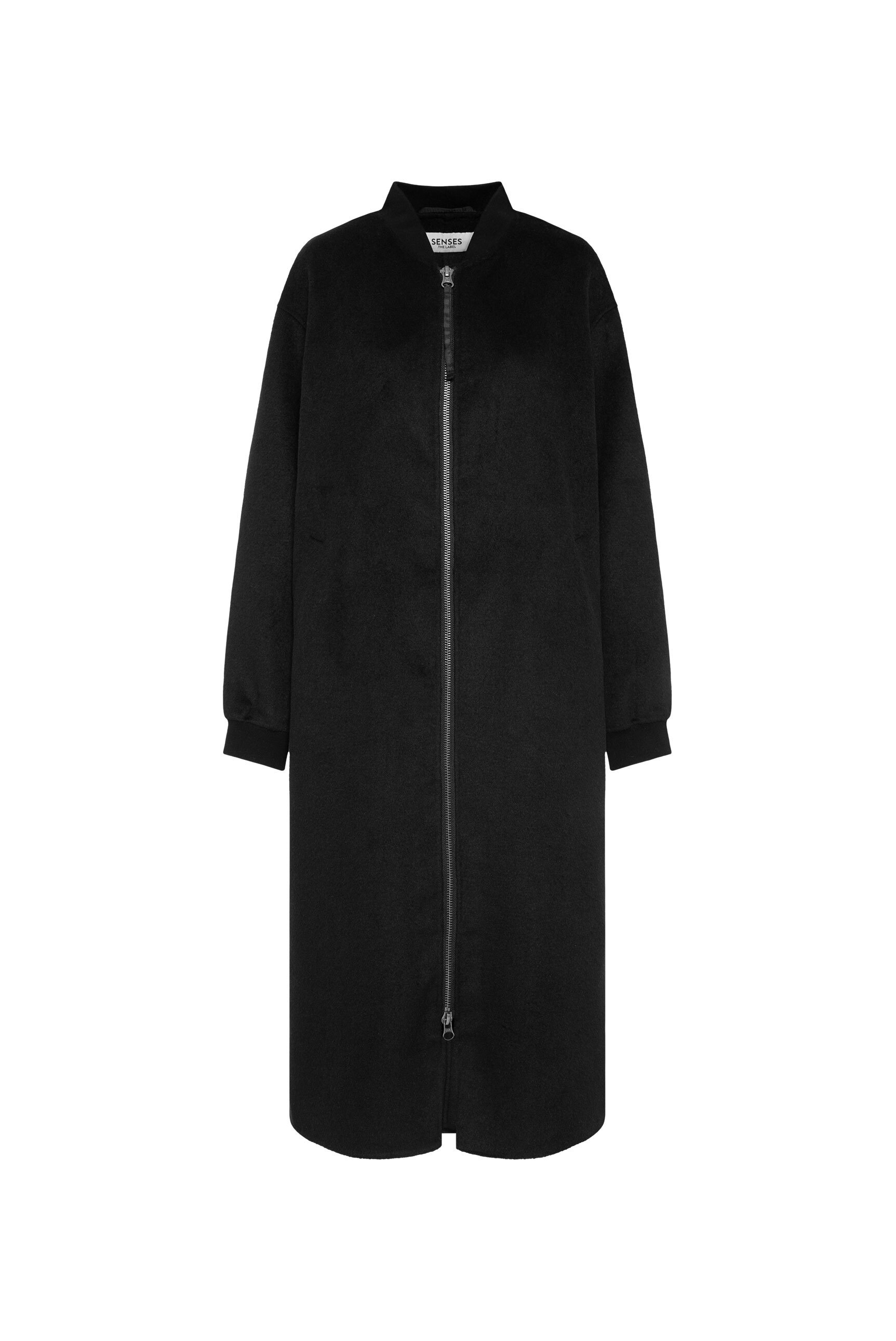 SENSES.THE LABEL Langjacke ohne Kapuze mit Zwei-Wege-Reißverschluss günstig online kaufen