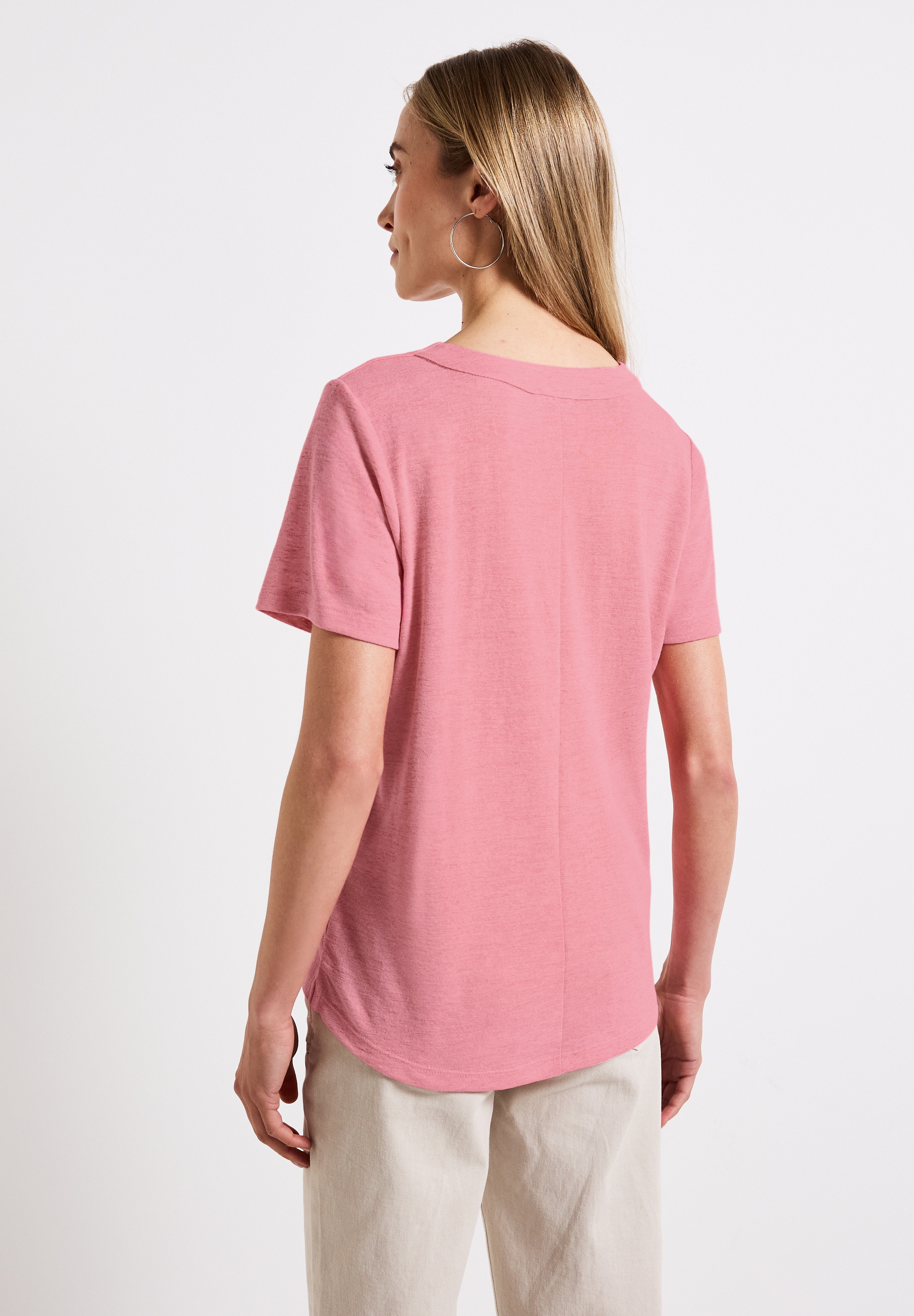 STREET ONE T-Shirt, mit V-Ausschnitt