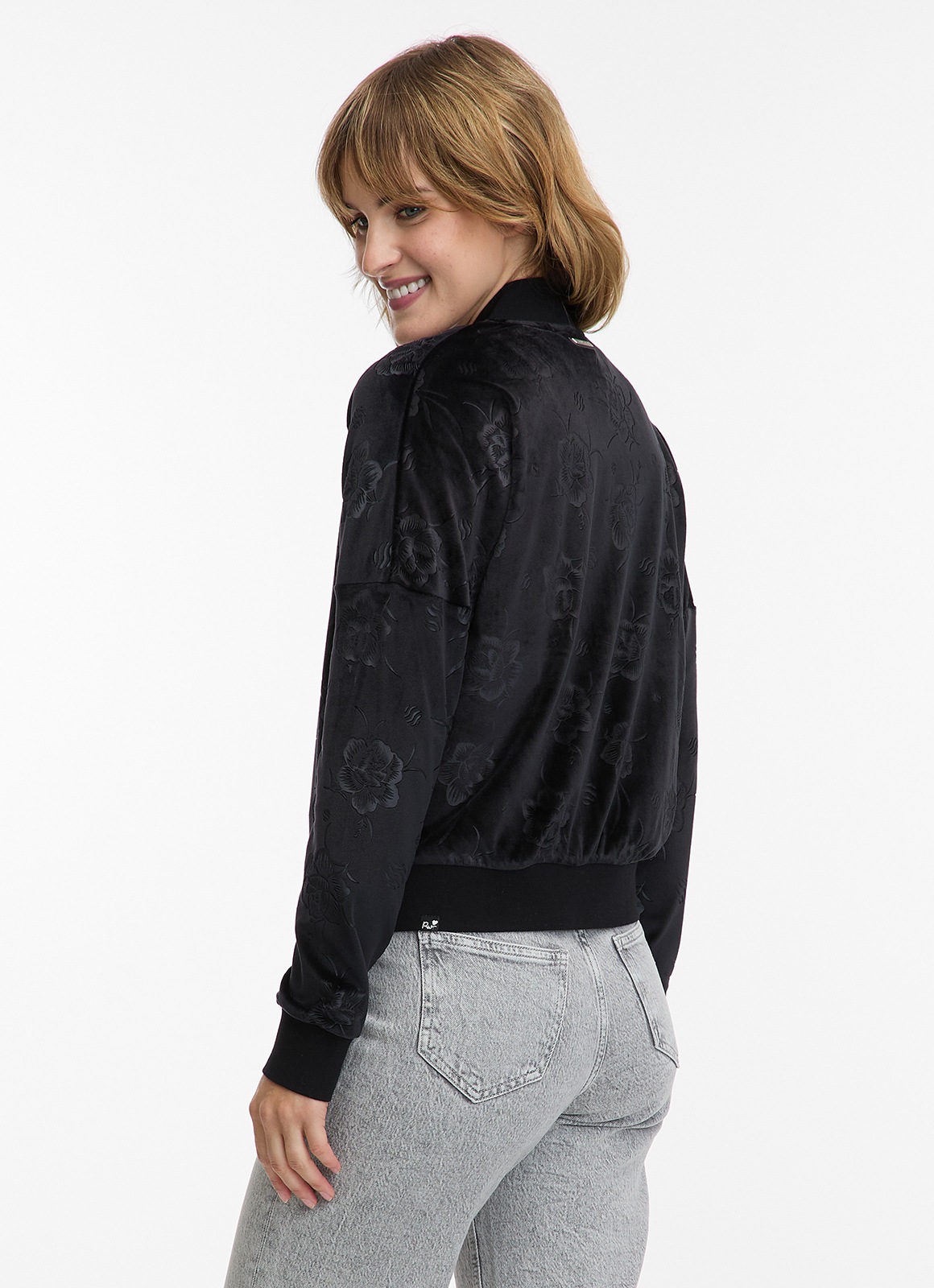 Ragwear Sweatjacke "DORON VELVET" weiche Samt Optik günstig online kaufen