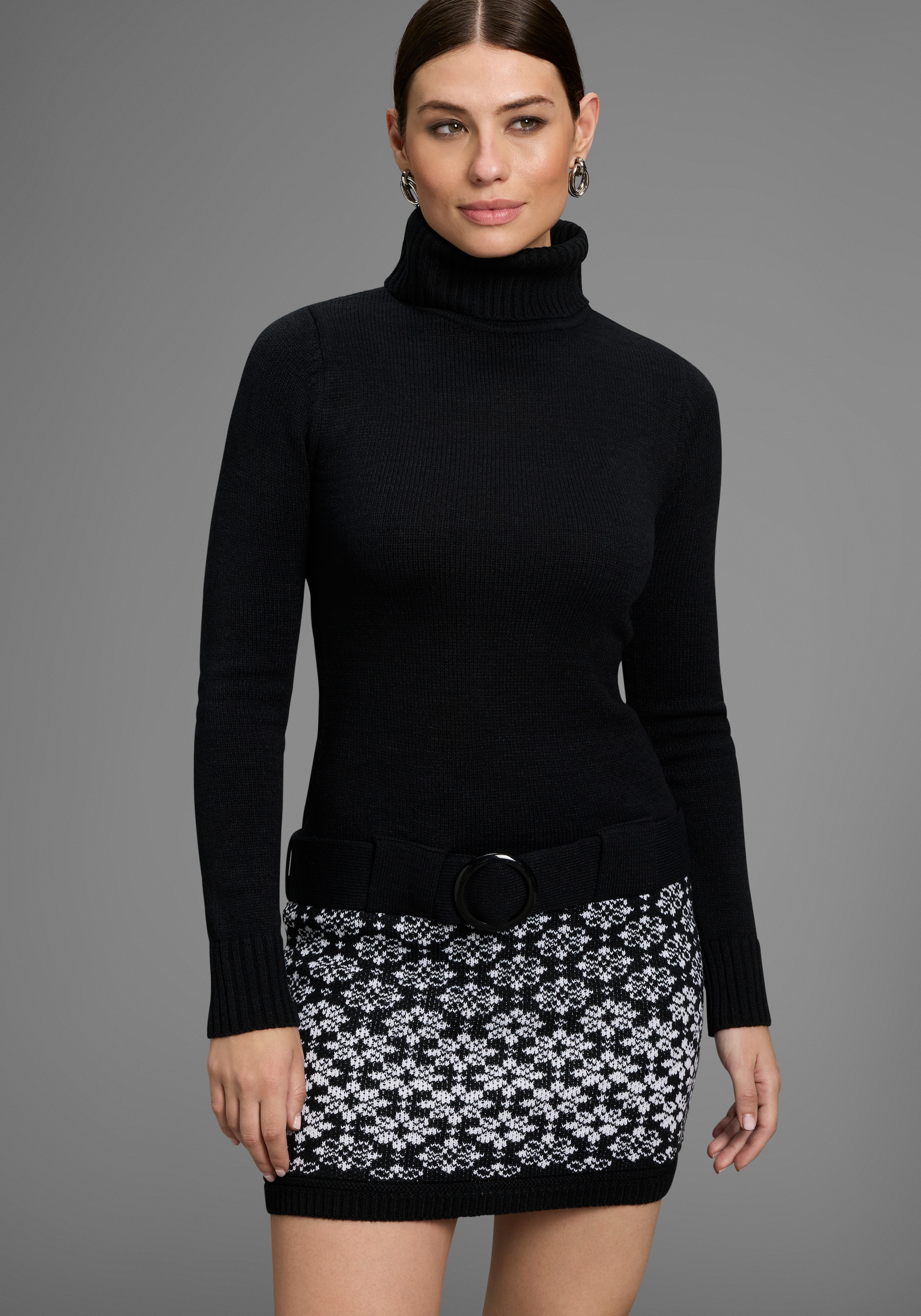 Melrose Strickkleid, festliche Anlässe und Partys, Mini-Schnittform, elegan günstig online kaufen