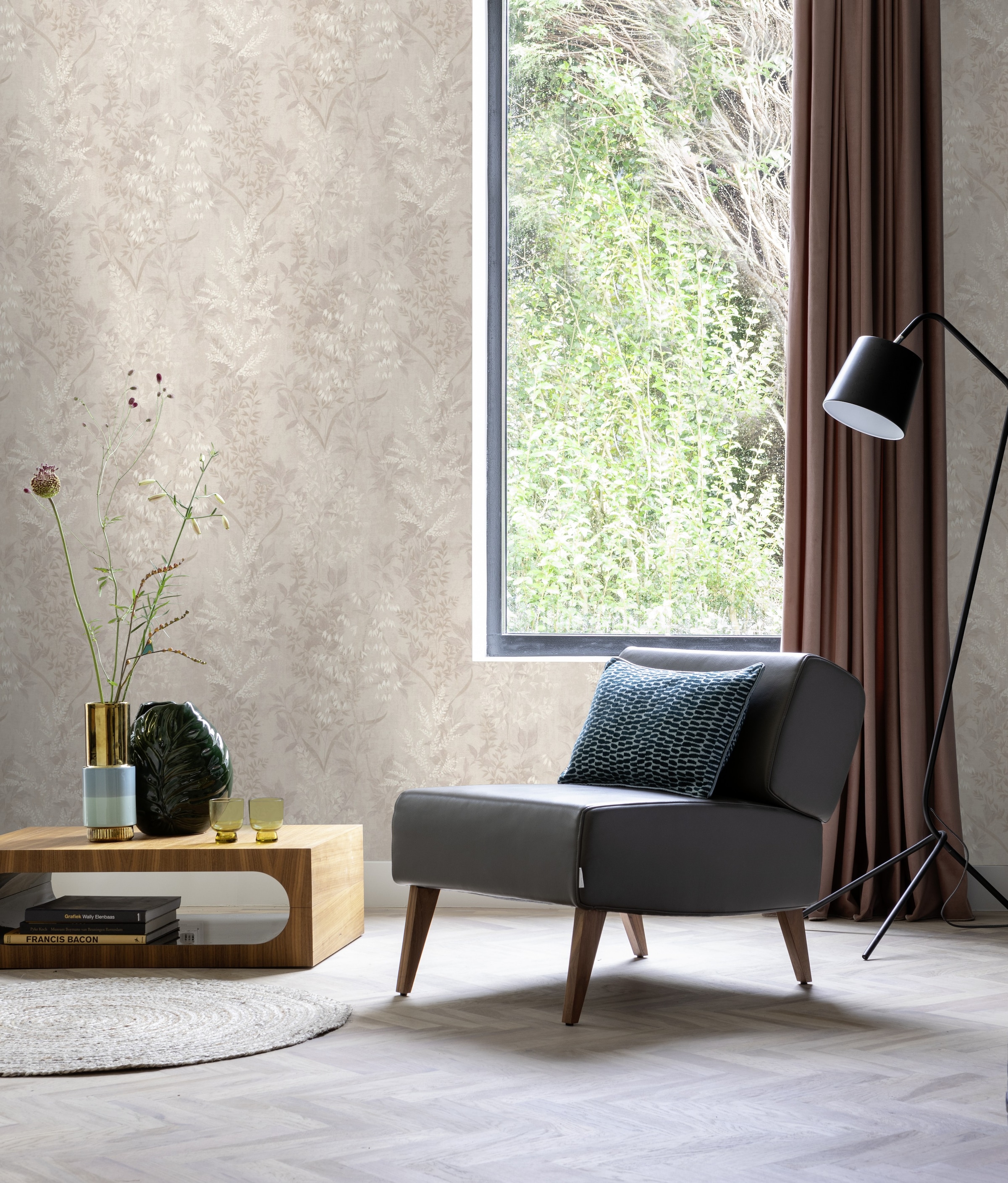 Rasch Papiertapete »mit Blattranken«, botanisch, Blätter