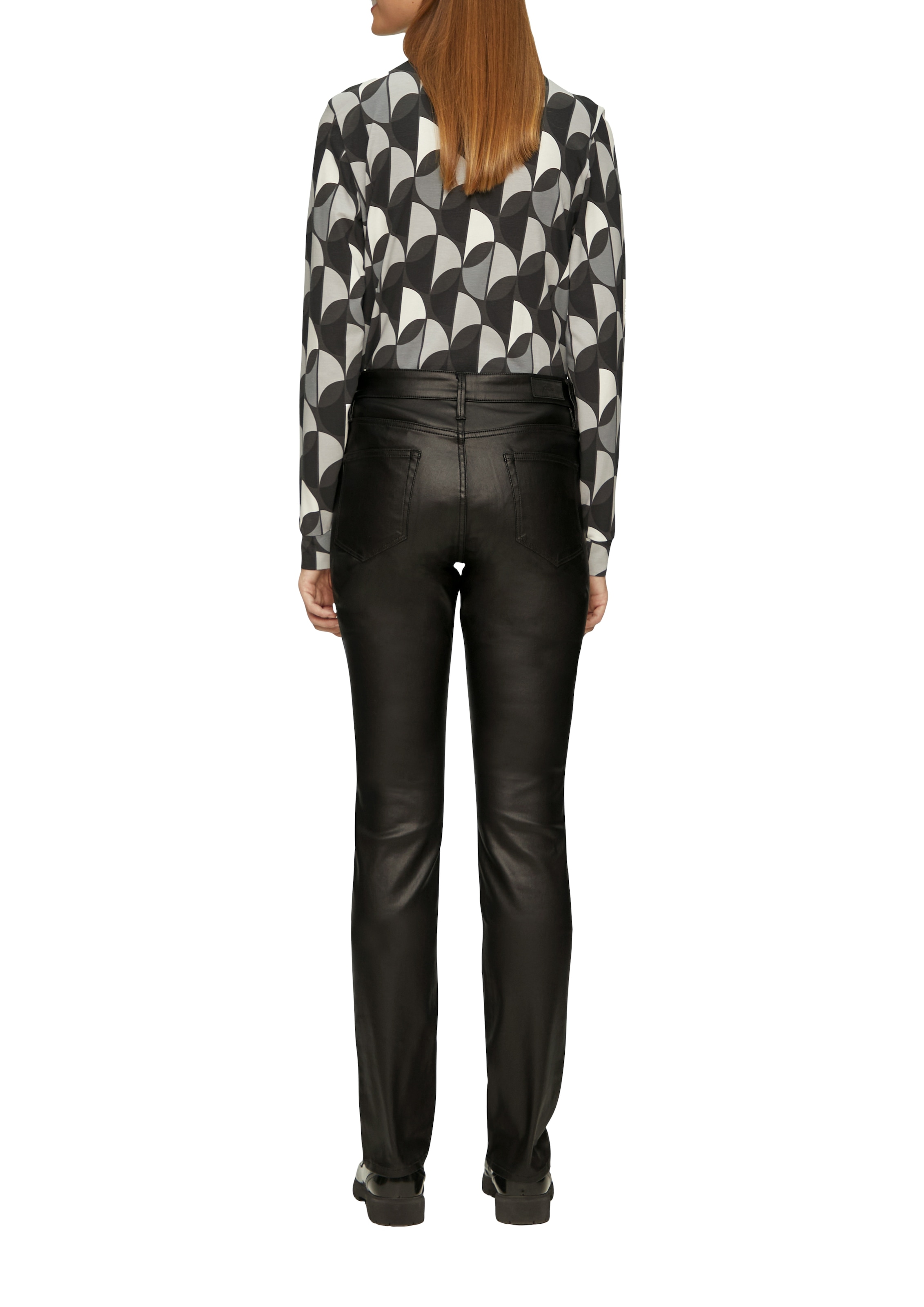 s.Oliver Slim-fit-Jeans, in Leder Optik