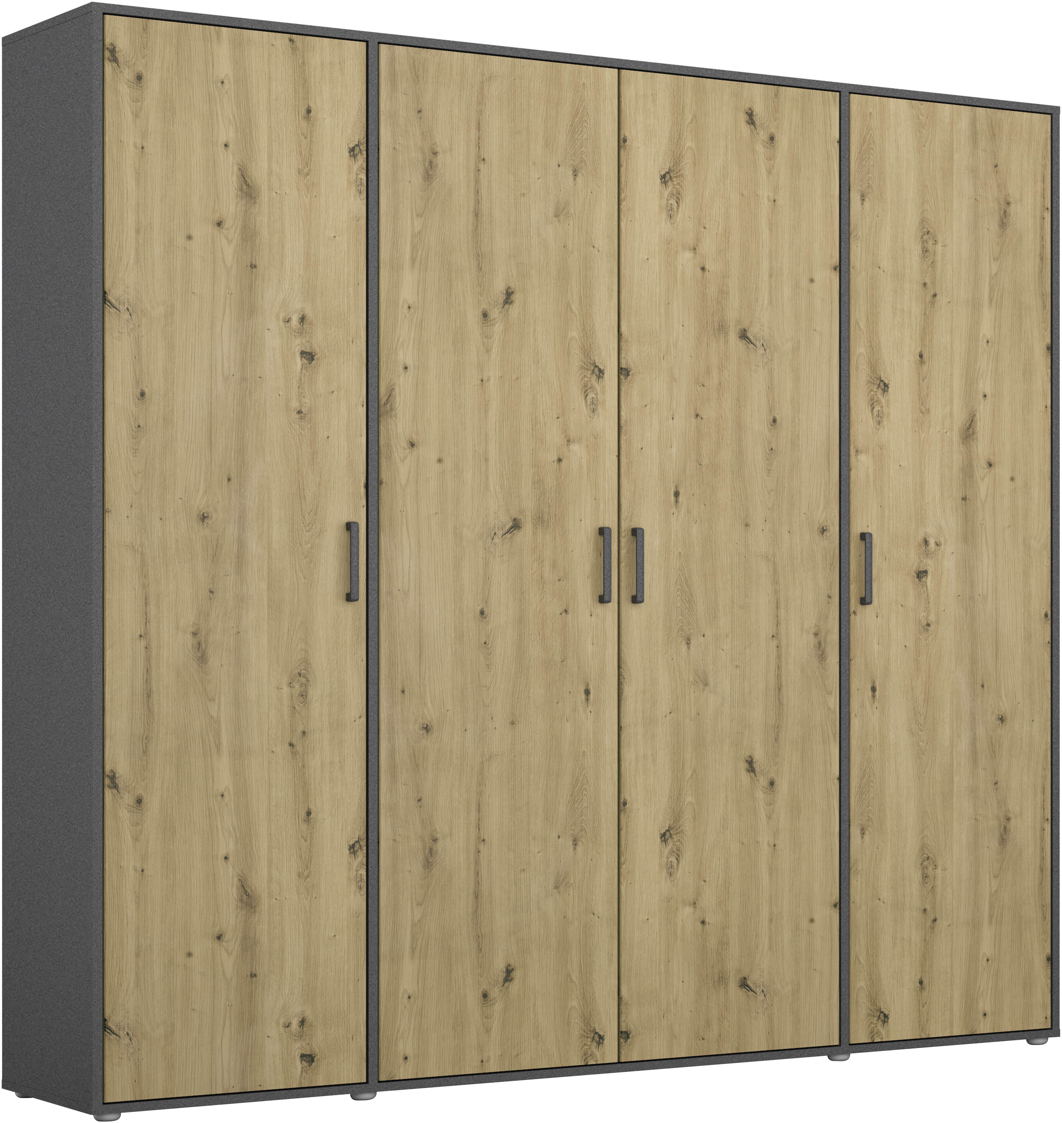rauch Kleiderschrank "VOYAGER Garderobe Wäscheschrank Schlafzimmer" in 3 verschiedenen Ausstattungen BASIC/CLASSIC/PREMIUM, mit 2 modernen Griffvarianten, viel Stauraum MADE IN GERMANY