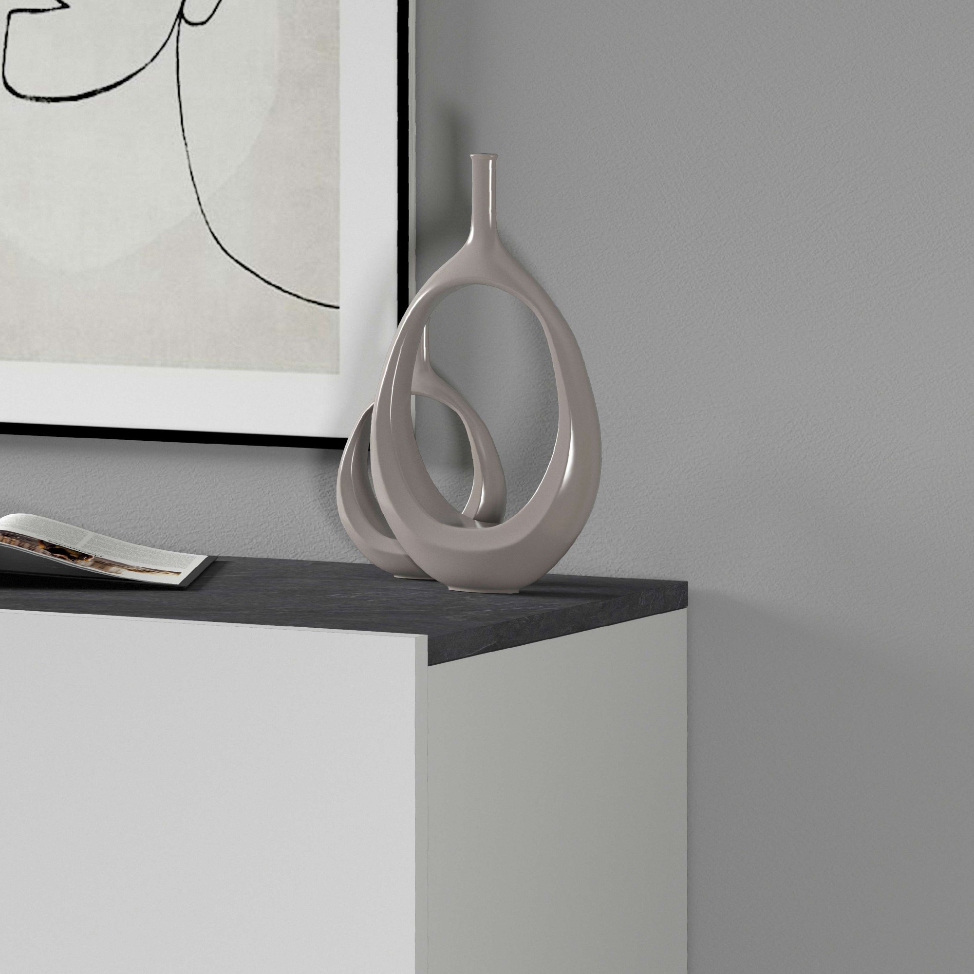 INOSIGN Aktenschrank »Sunrise Aktenschrank, Mehrzweckschrank, Büroschrank«, mit 2 Türen & 2 Fӓchern, Breite 79,2 cm, Made in Italy