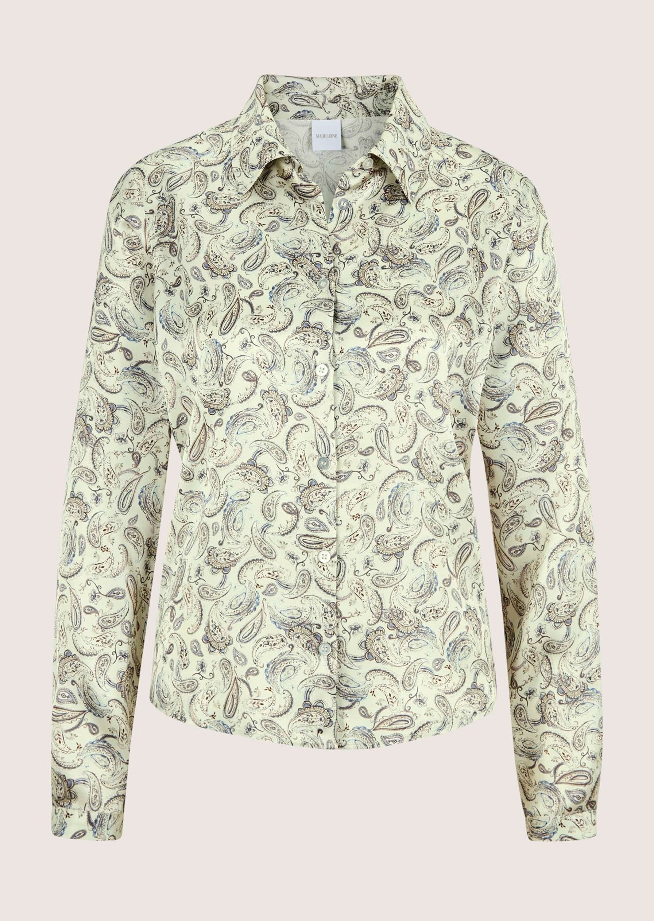 MADELEINE Langarmbluse "Paisleybluse Elegante Viskosebluse mit Knopfleiste" günstig online kaufen