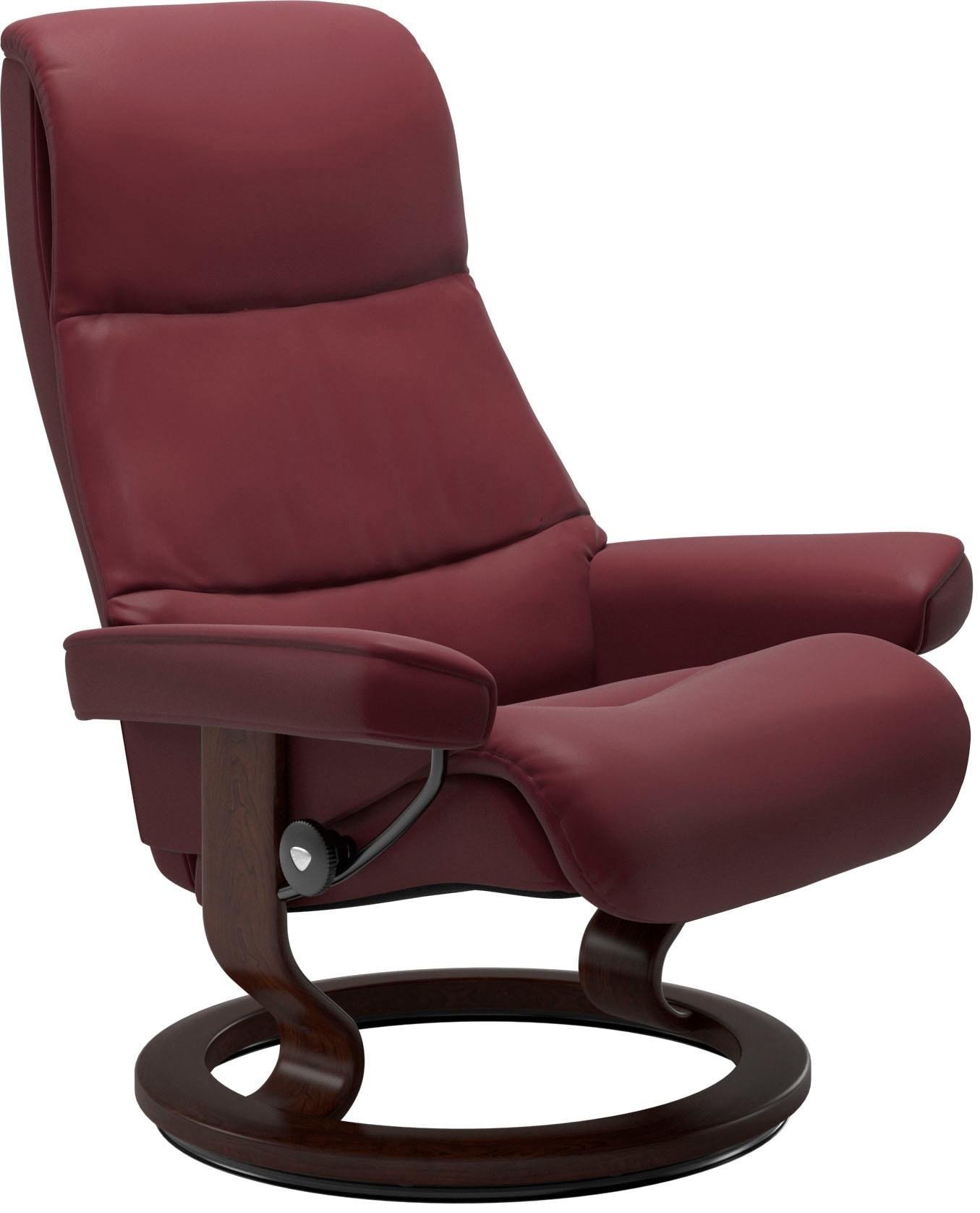 Stressless® Relaxsessel »View« Set, Relaxsessel mit Hocker,  mit Classic Base, Größe S,Gestell Braun