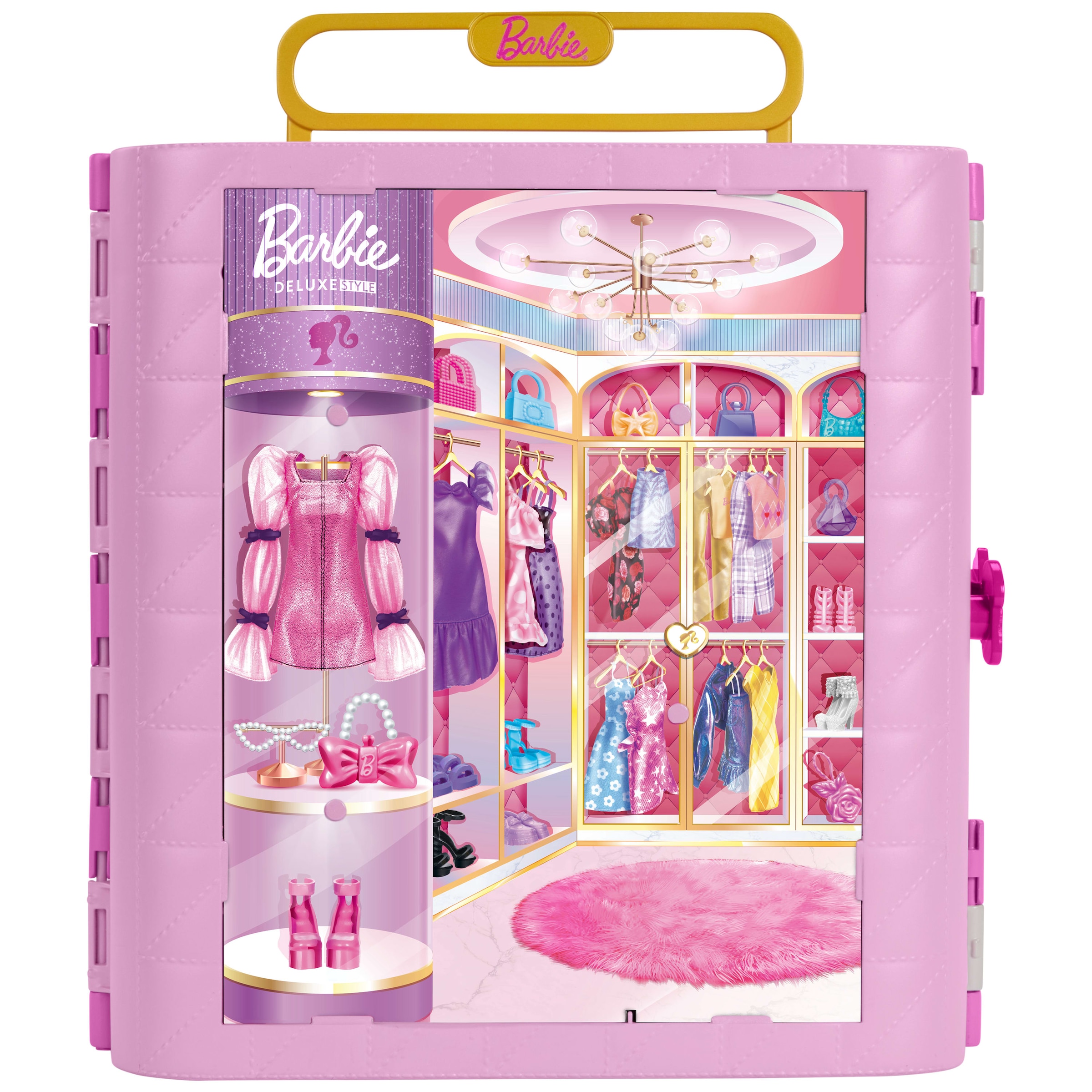 Barbie Puppenkleiderschrank »Barbie Deluxe Style Kleiderschrank« aufklappbar
