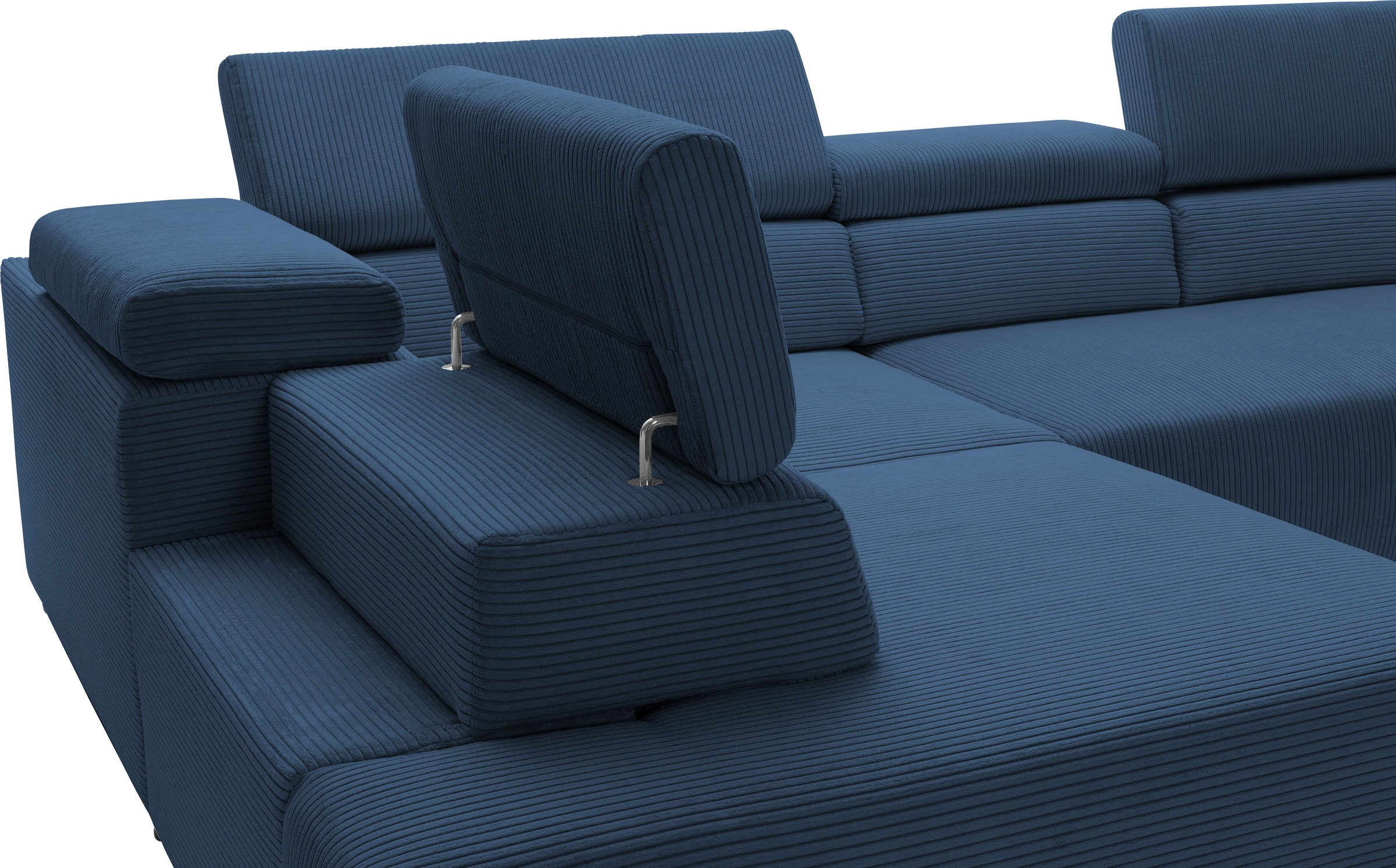 exxpo - sofa fashion Ecksofa »VITTORIO«, inkl. Kopfteil- und Sitztiefenverstellung, wahlweise mit Bettfunktion