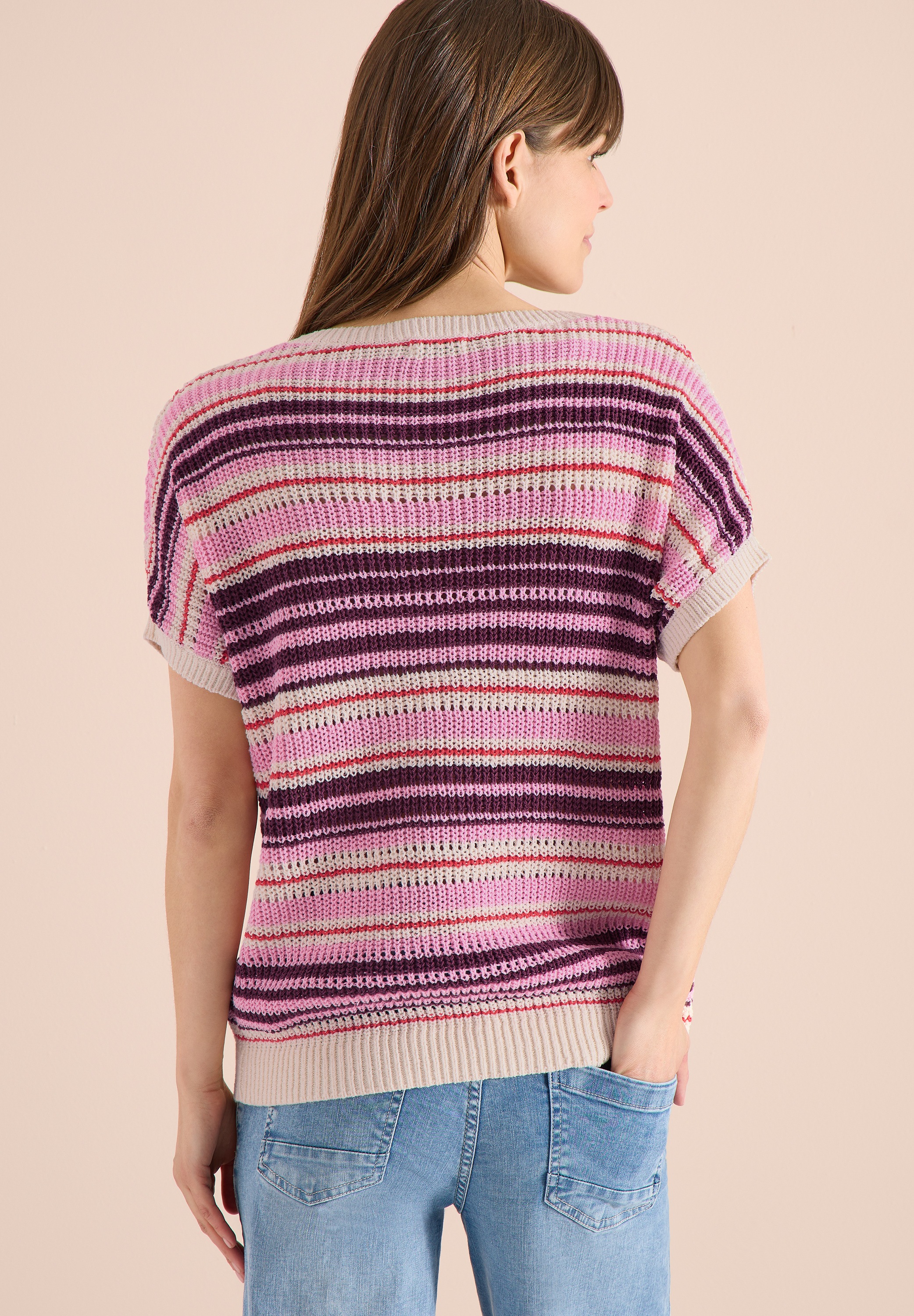 Cecil Strickpullover mit Streifen Muster