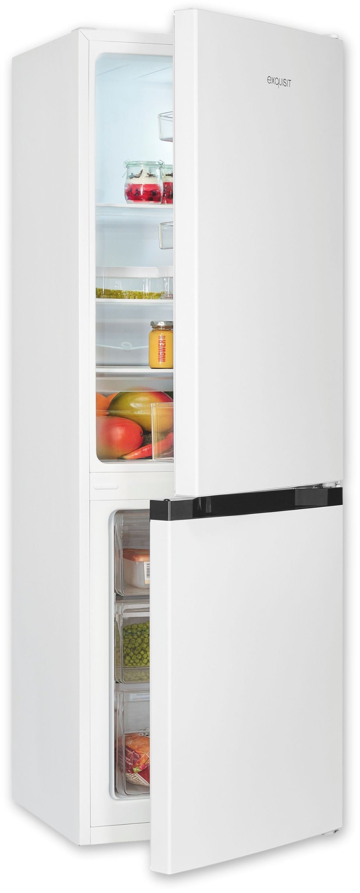 exquisit Kühl-/Gefrierkombination "KGC231-60-E-050C" 144 cm hoch 47,4 cm br günstig online kaufen