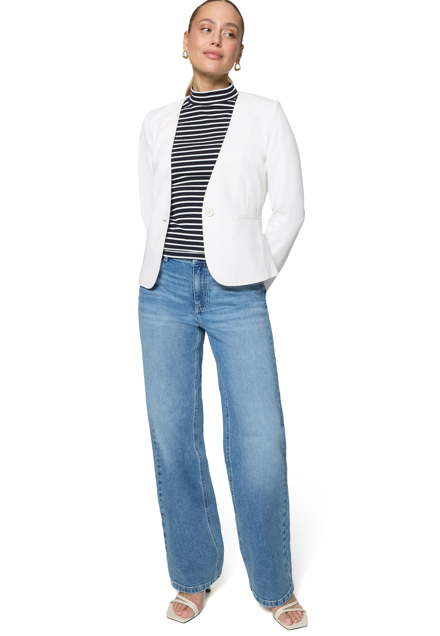 Zero Jackenblazer »Damen mit Paspeltaschen« Plain/ohne Details