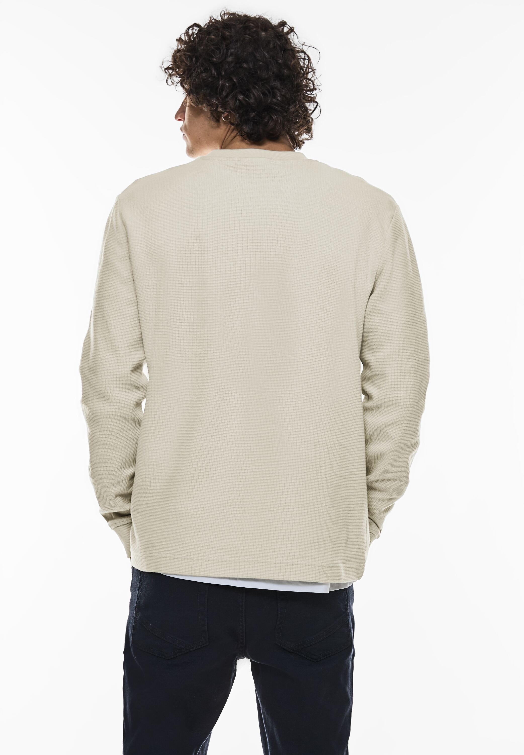 STREET ONE MEN Sweatshirt, mit Brusttasche