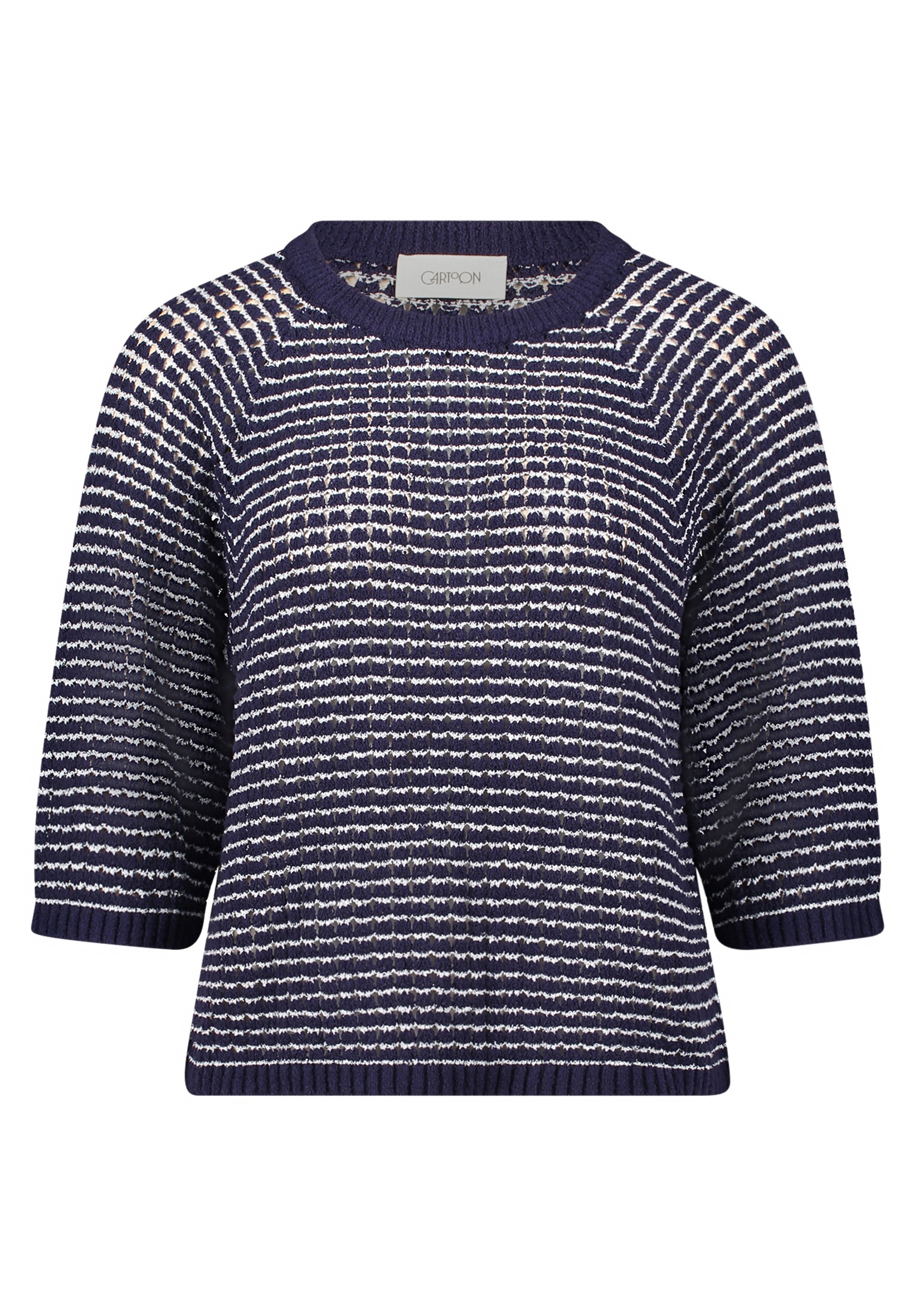 Cartoon Strickpullover "Damen mit Rundhalsausschnitt" 1 tlg. günstig online kaufen