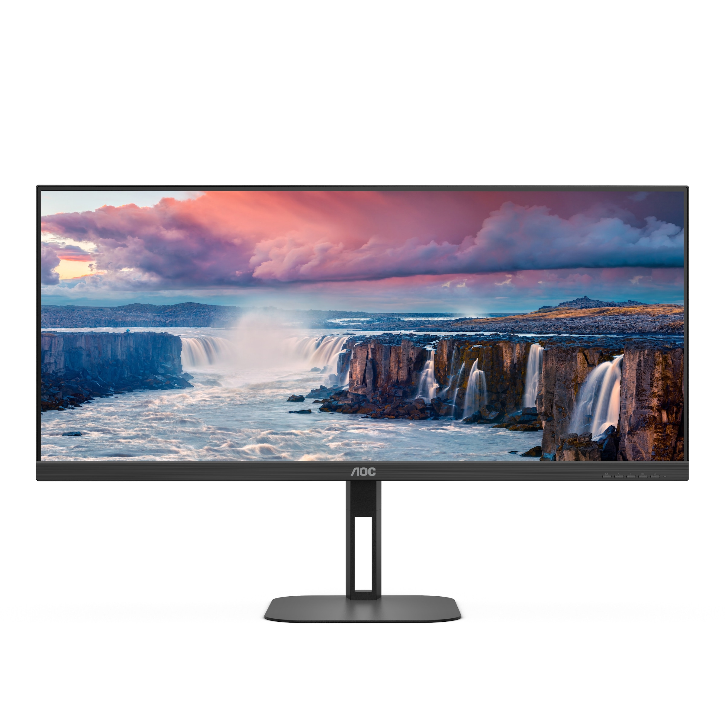 AOC Curved-Gaming-Monitor "CU34V5C", B:80,81cm H:36,53cm T:9,99cm, schwarz, Monitore