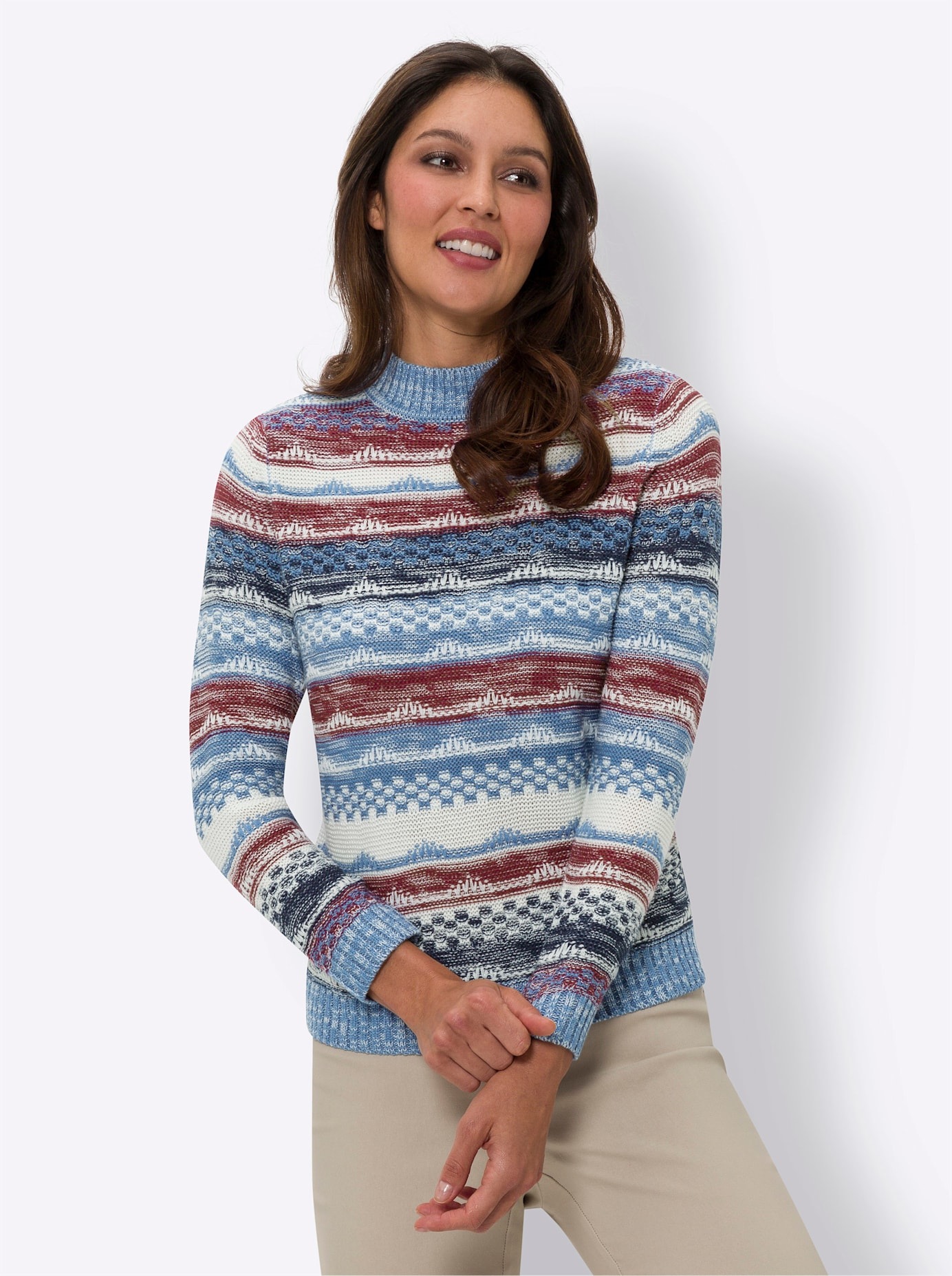 Classic Basics Stehkragenpullover »Langarm-Pullover«