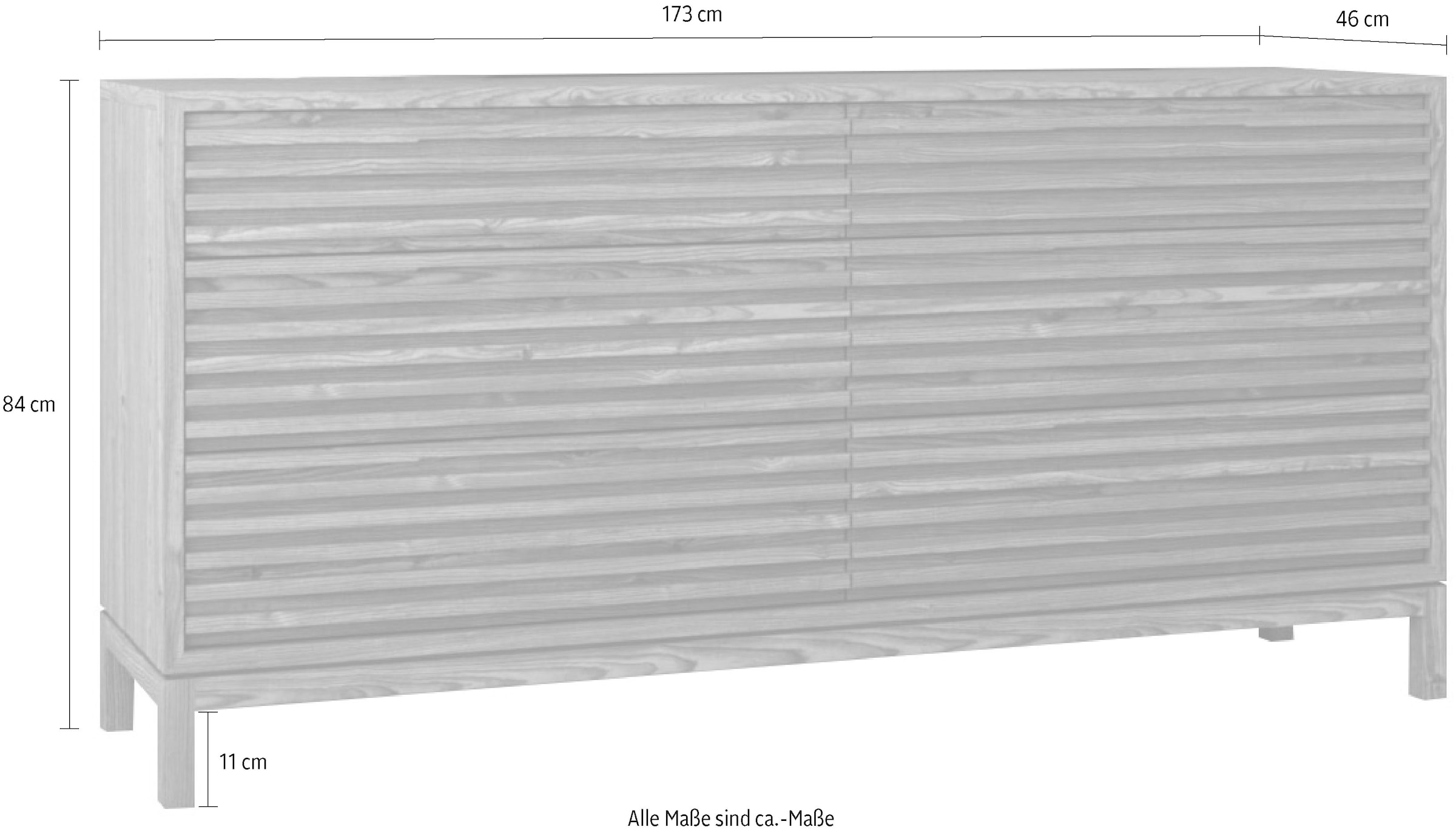 andas Kommode »Tanner Kommode aus Eschenholz mit sechs Schubladen« 1 Stk. tlg.