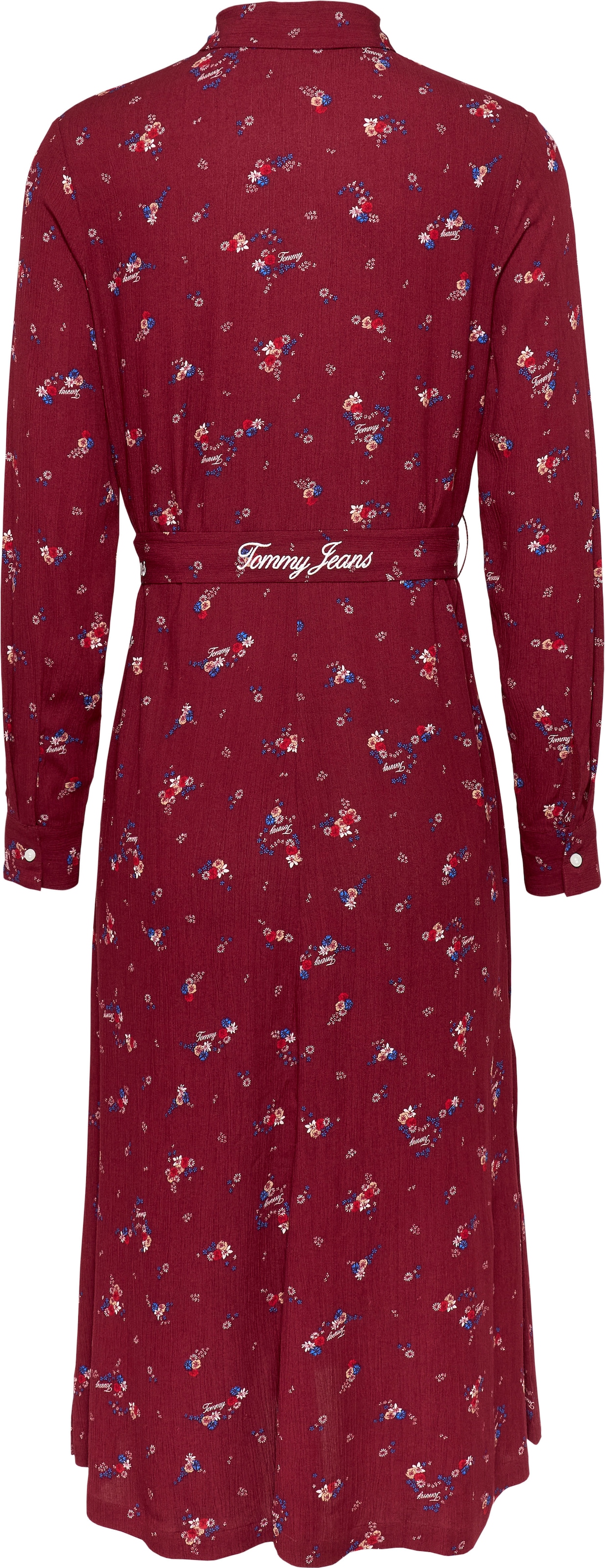 Tommy Jeans Curve Hemdblusenkleid »TJW FLORAL BELT SHIRT DRESS EXT«, Große Größen