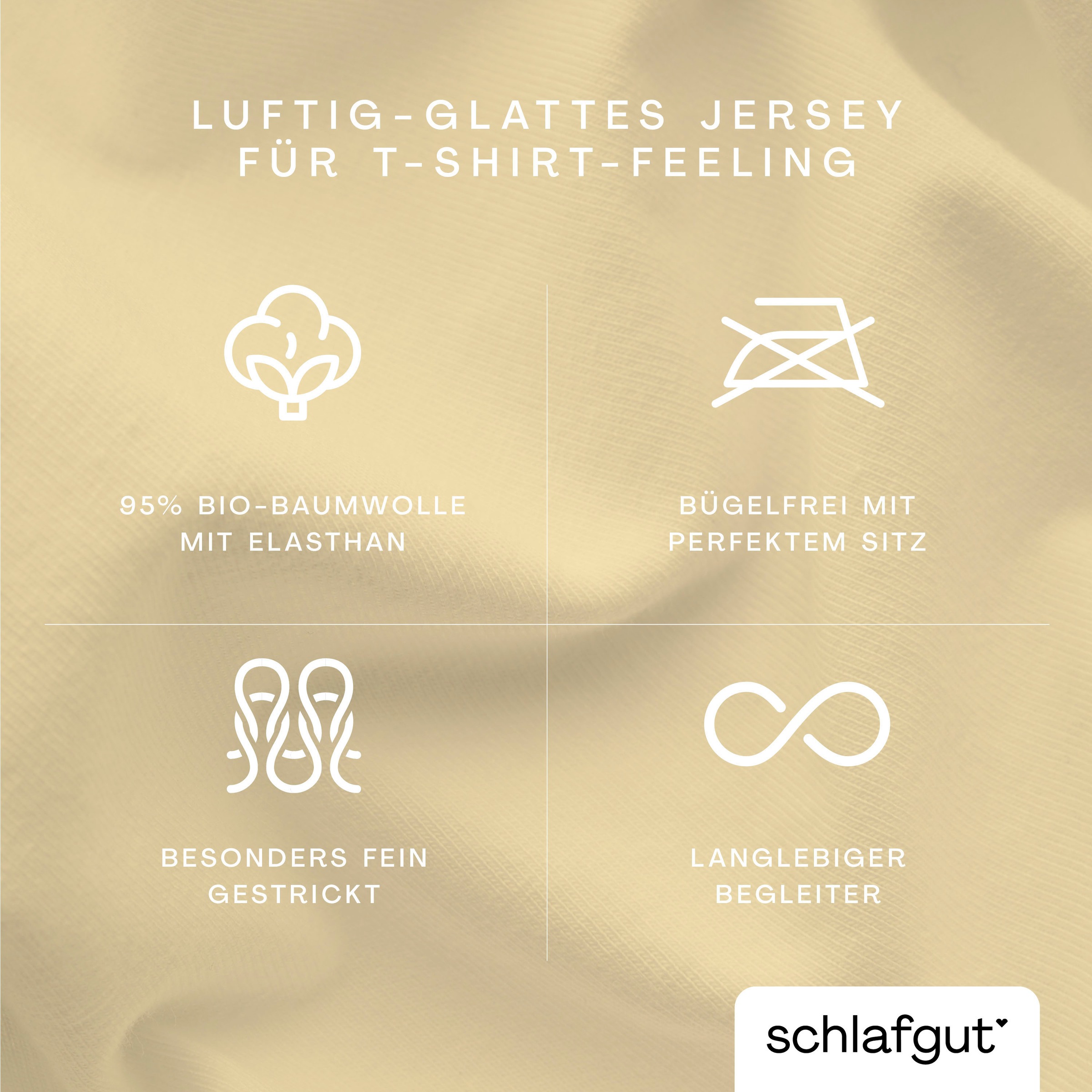 Schlafgut Bettbezug »Knitted Jersey uni, aus Bio-Baumwolle mit Elasthan, Reißverschluss«, (1 St.), bügelfrei, Mix & Match Bettwäsche: passender Kissenbezug erhältlich
