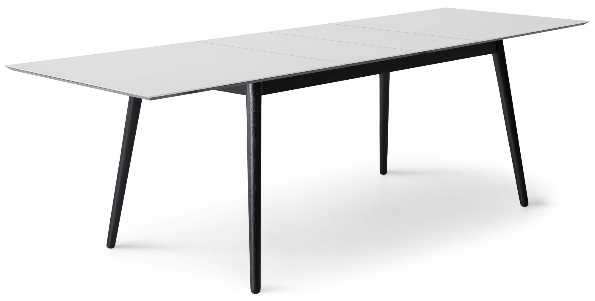 Hammel Furniture Esstisch »Meza Designtisch mit Auszugsfunktion und 2 Einlegeplatten«, (1 St.), rechteckige Tischplatte MDF, Esche Massivholzgestell