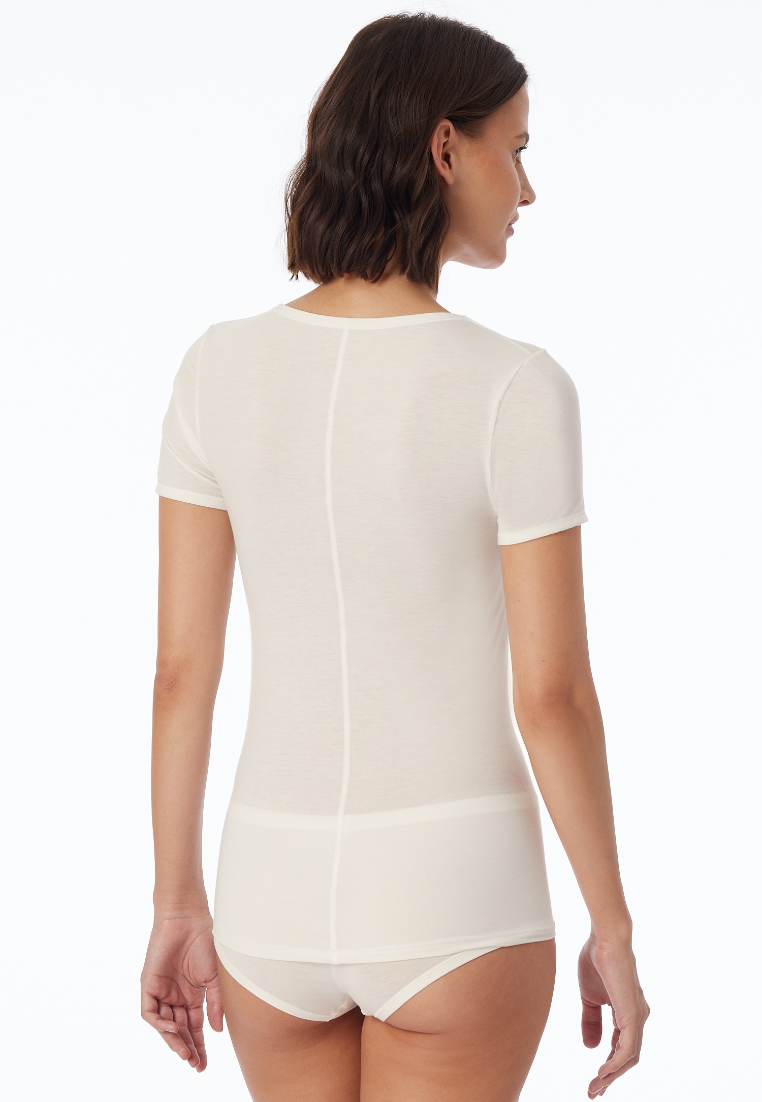 Schiesser Kurzarmshirt »Personal Fit«, Rundhalsausschnitt, Single Jersey, ohne störende Seitennähte