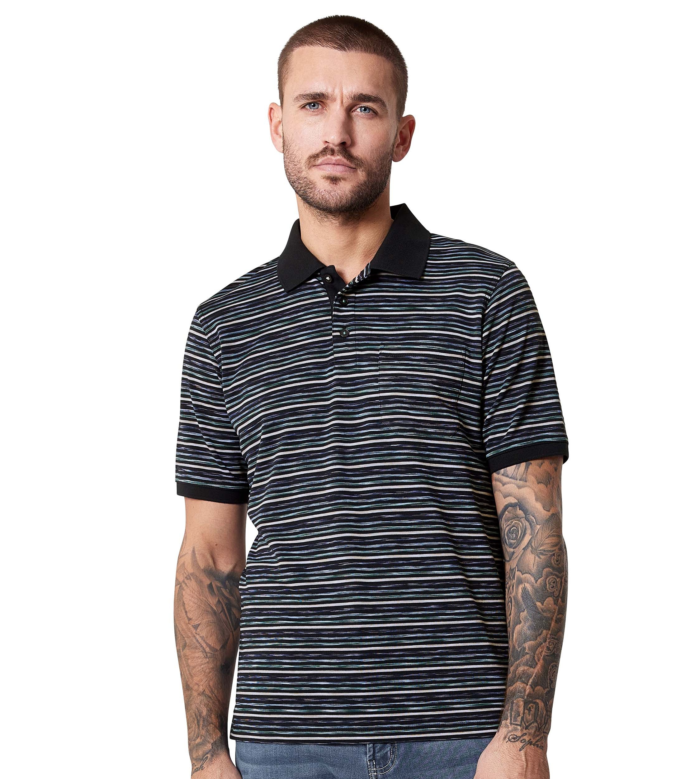 CASAMODA Poloshirt "CASAMODA Polo-Shirt gestreift"