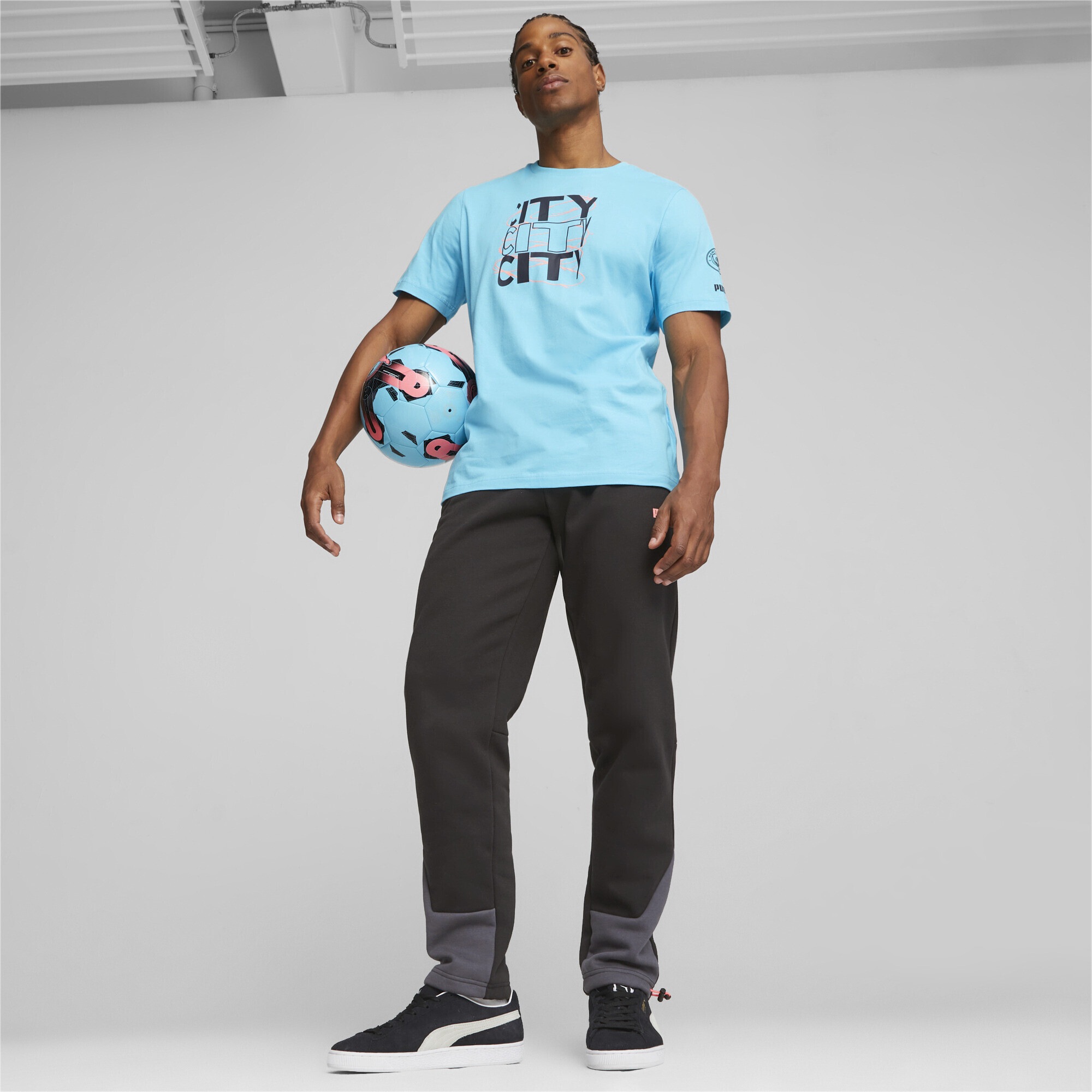PUMA T-Shirt »Manchester City FtblCore Graphic T-Shirt Herren«