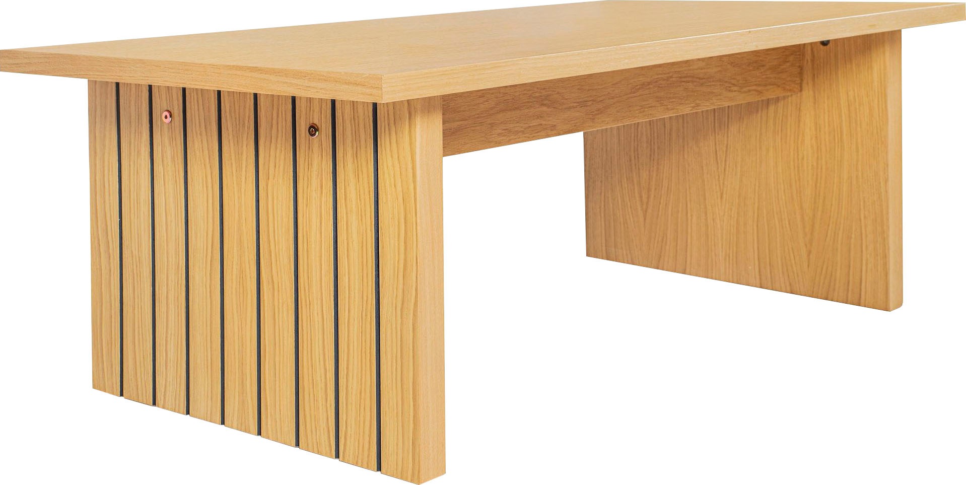 Woodman Couchtisch »Stripe«, Holzfurnier aus Eiche
