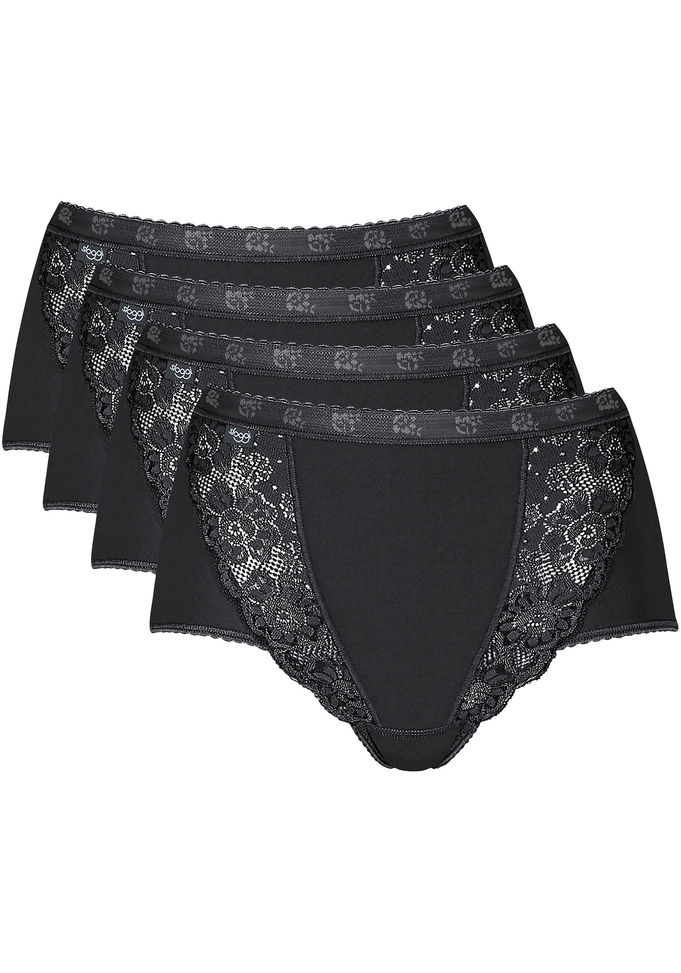 sloggi Maxislip "Chic", elastische Spitzeneinsätze, feminin, Baumwollmix, e günstig online kaufen