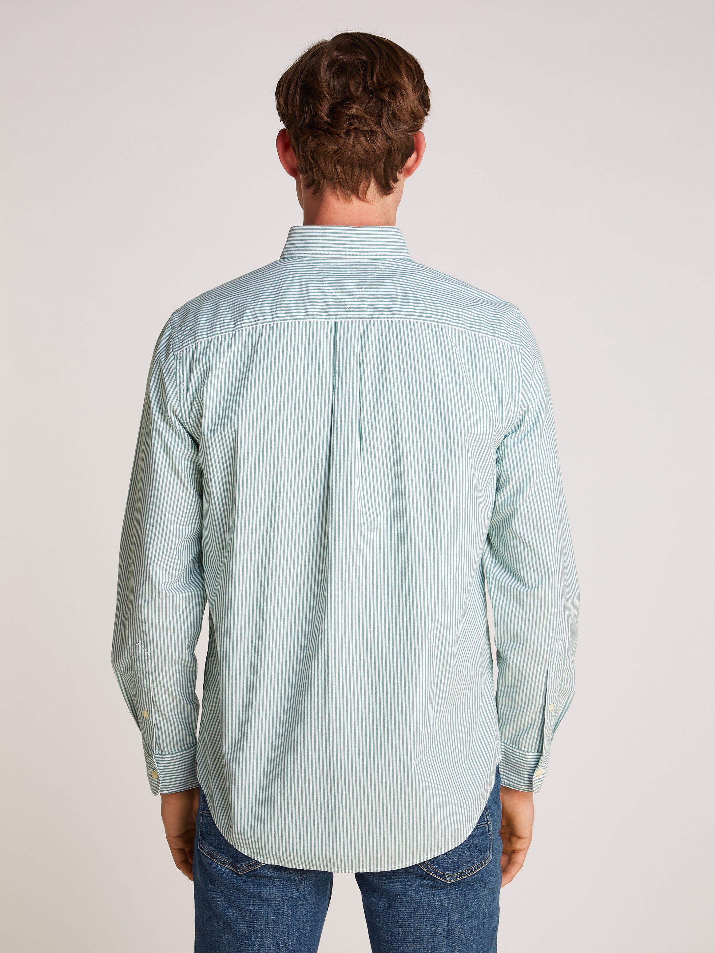 Tommy Hilfiger Langarmhemd »FLEX POPLIN CLASSIC STP RF SHIRT«, mit Sreifenmuster