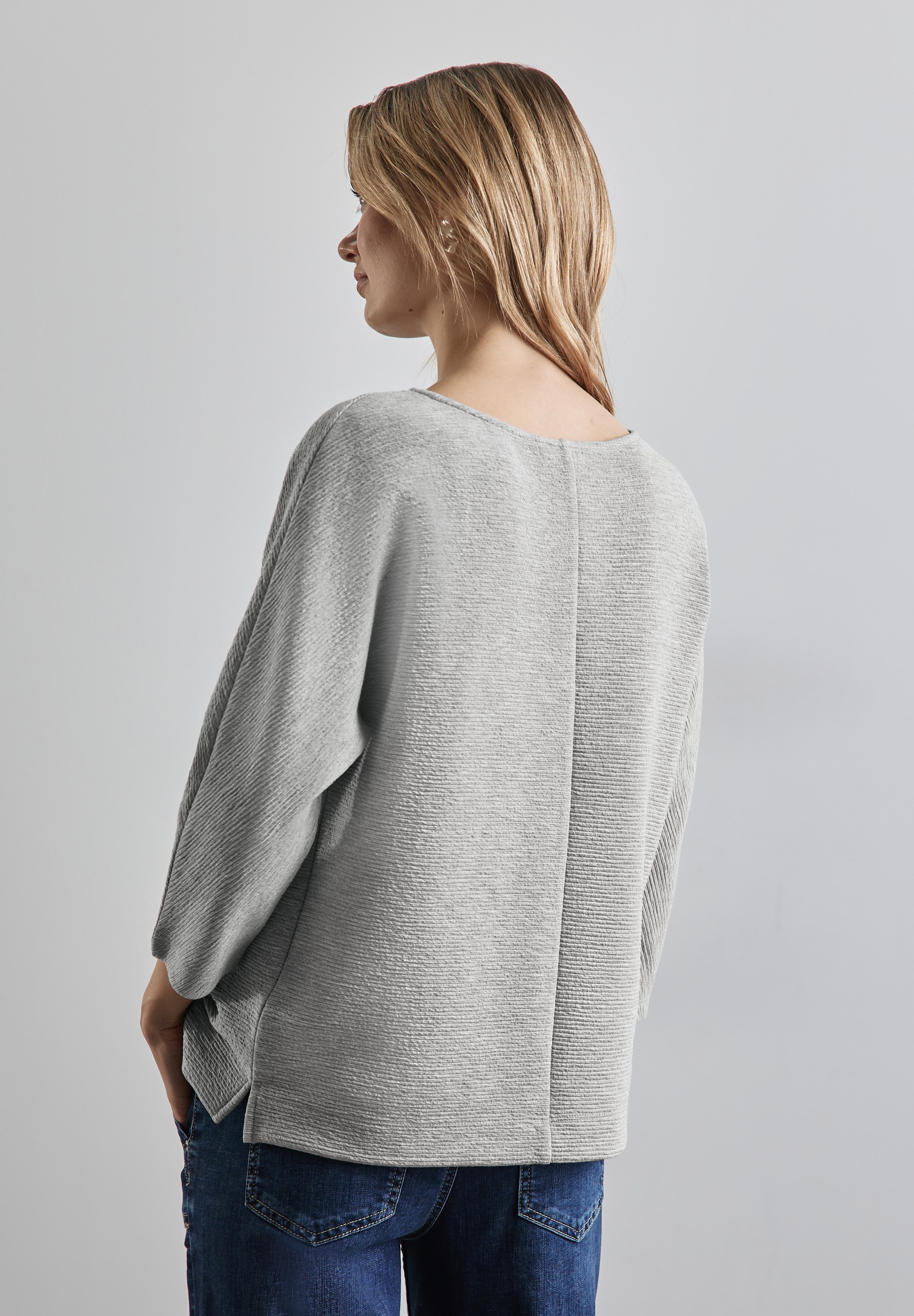 STREET ONE 3/4-Arm-Shirt, mit U-Boot-Ausschnitt