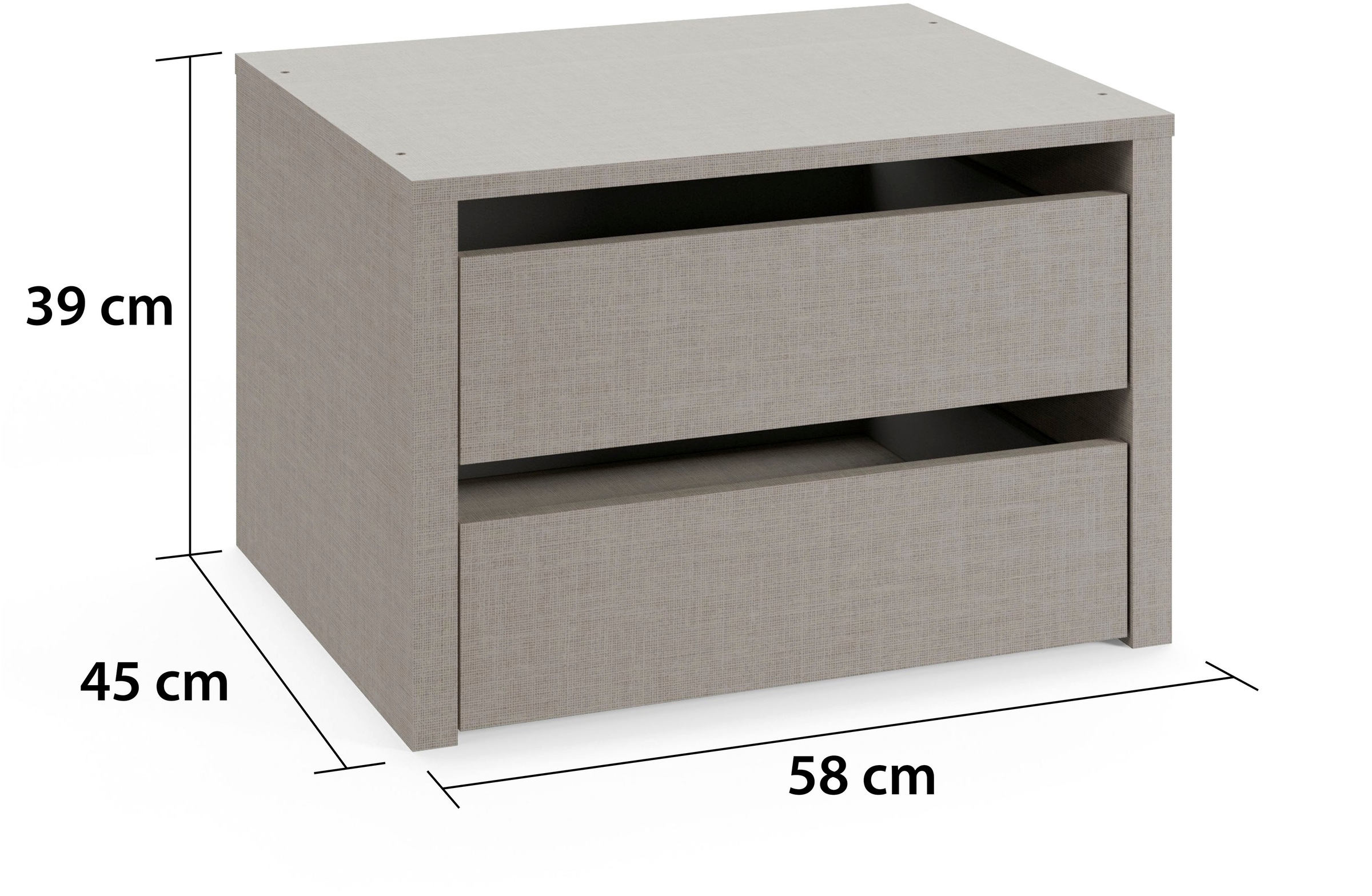 INOSIGN BY RAUCH Schubladeneinsatz »Paully«, Breite 58 cm Tiefe 45 cm für Schwebetürenschränke Serie »Paully«