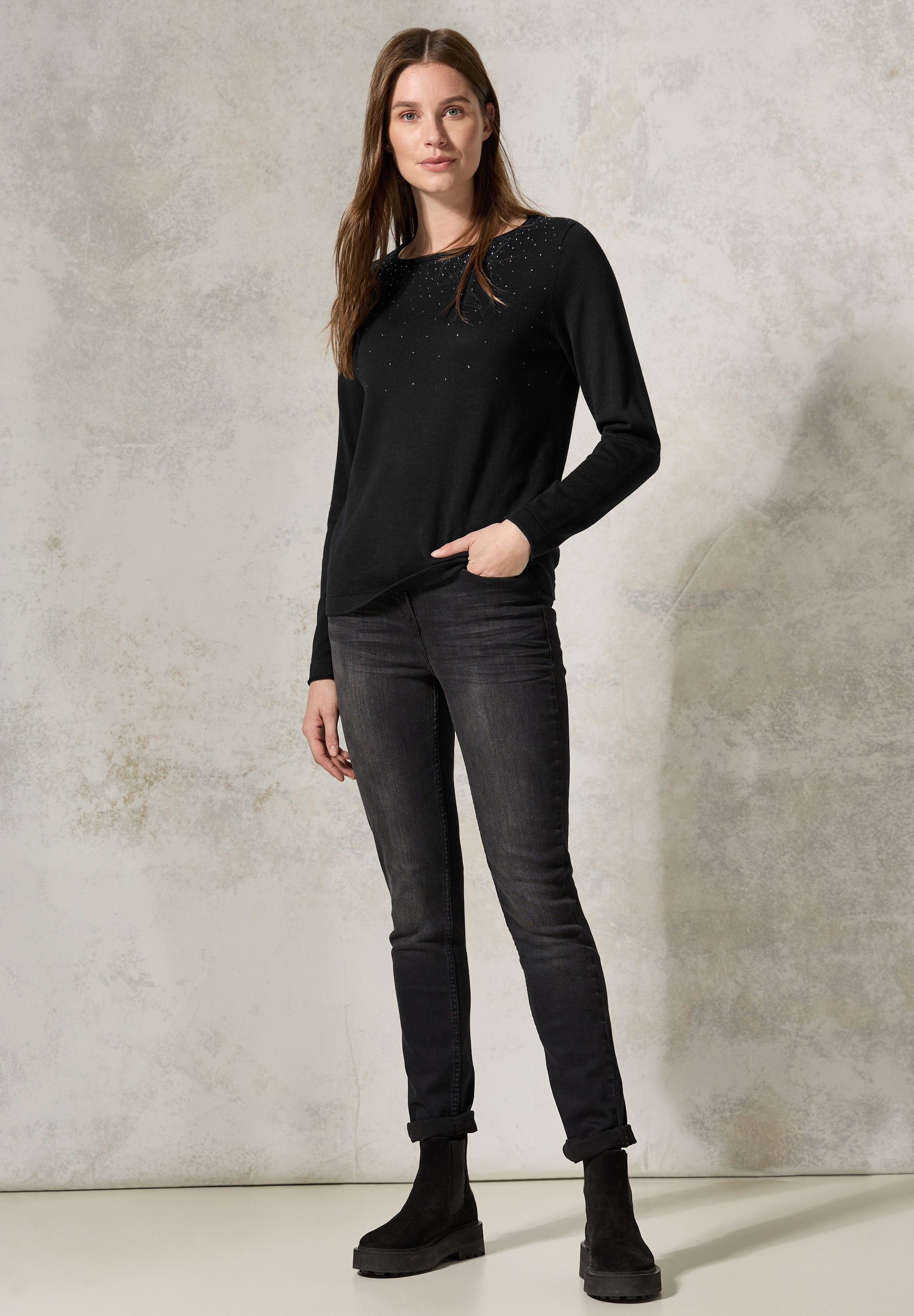 Cecil Strickpullover, mit U-Boot-Ausschnitt