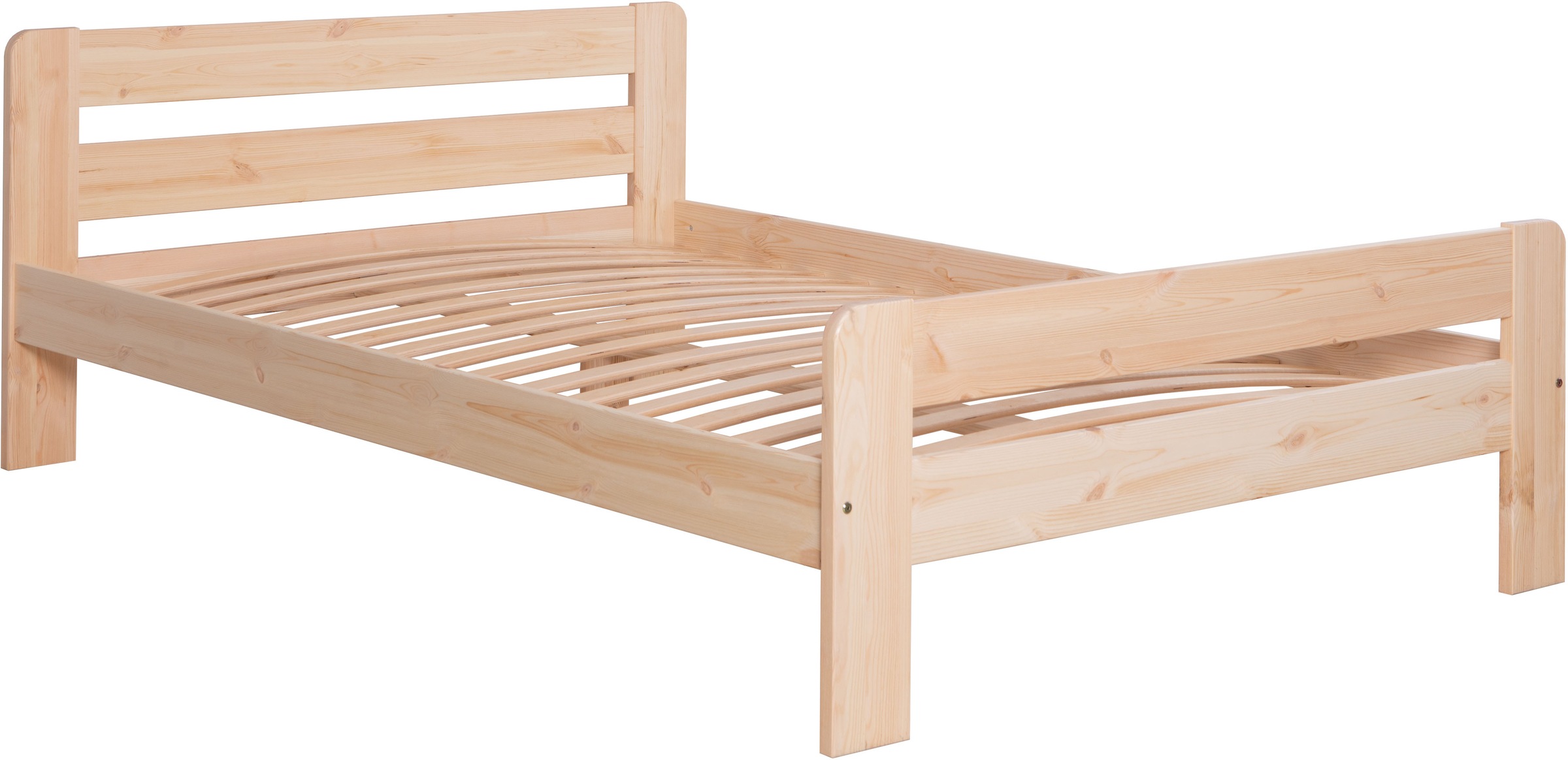 Ticaa Massivholzbett »"Bert", FSC®-zertifiziert (Kiefer), Jugendbett, mit Lattenrost«, (90x200cm, 100x200cm, 140x200cm), ideal für das Kinder- und Jugendzimmer, Massivholz
