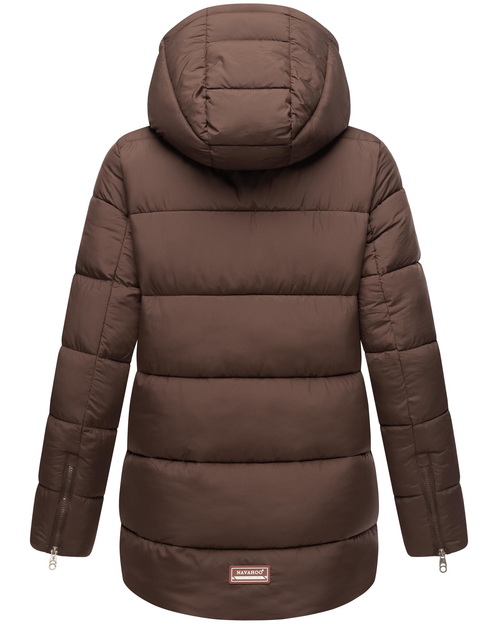 Navahoo Winterjacke »Wattewölkchen«, mit Kapuze, Modische Damen Steppjacke mit kontrastfarbenen Details