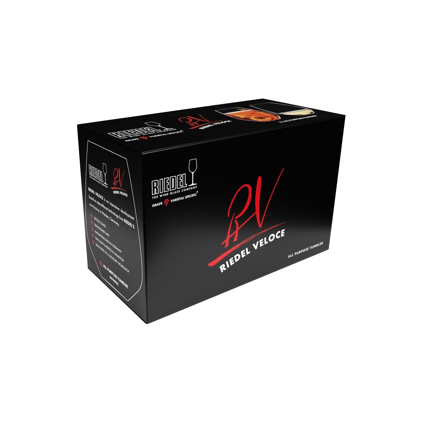 RIEDEL THE WINE GLASS COMPANY Glas »Universalbecher Veloce 550 ml 2er Set transparent«
