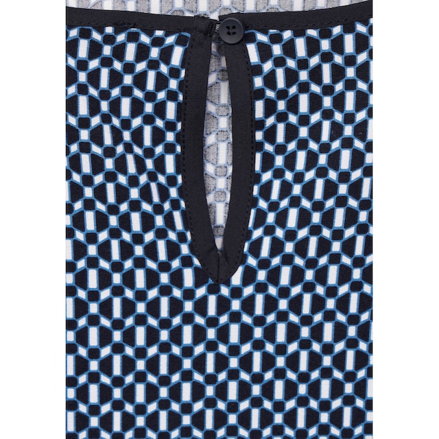 Blusenshirt, ONE Nacken Schlitz mit kaufen im dekorativem | BAUR STREET