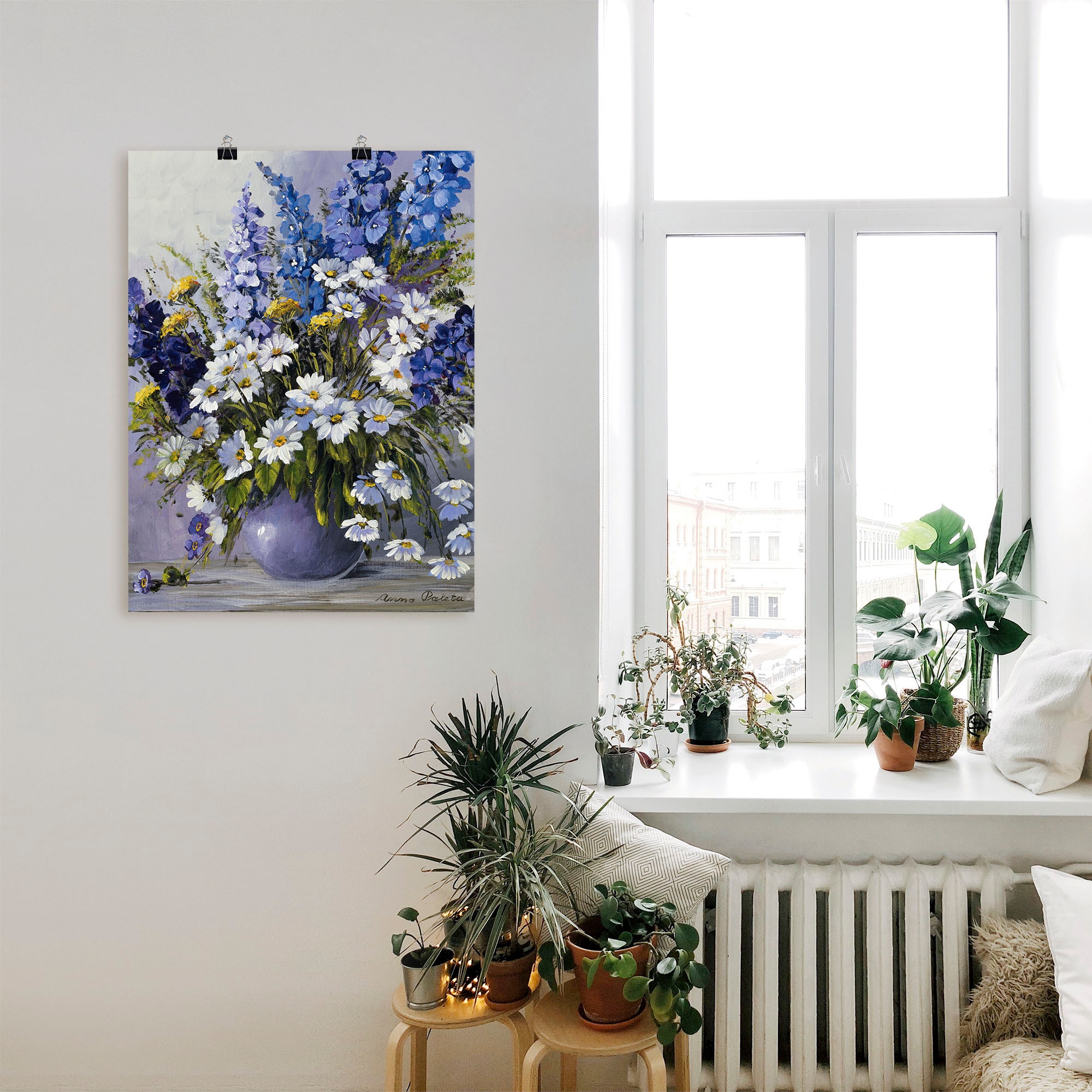 Artland Wandbild »Rittersporn«, Blumen, (1 St.), als Leinwandbild, Poster in verschied. Größen