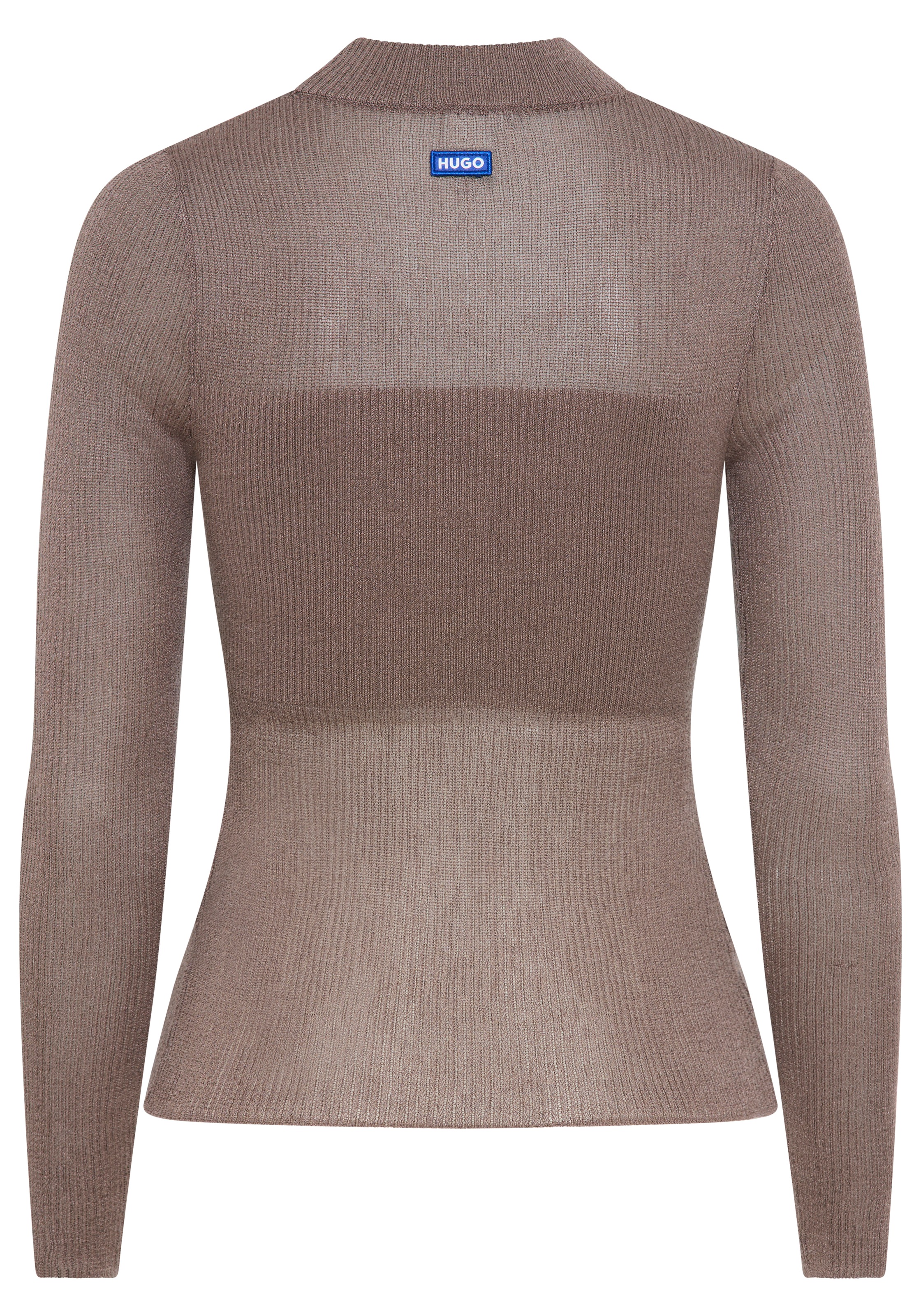 HUGO Blue Stehkragenpullover Slumy mit Bandeau-Effekt, günstig online kaufen