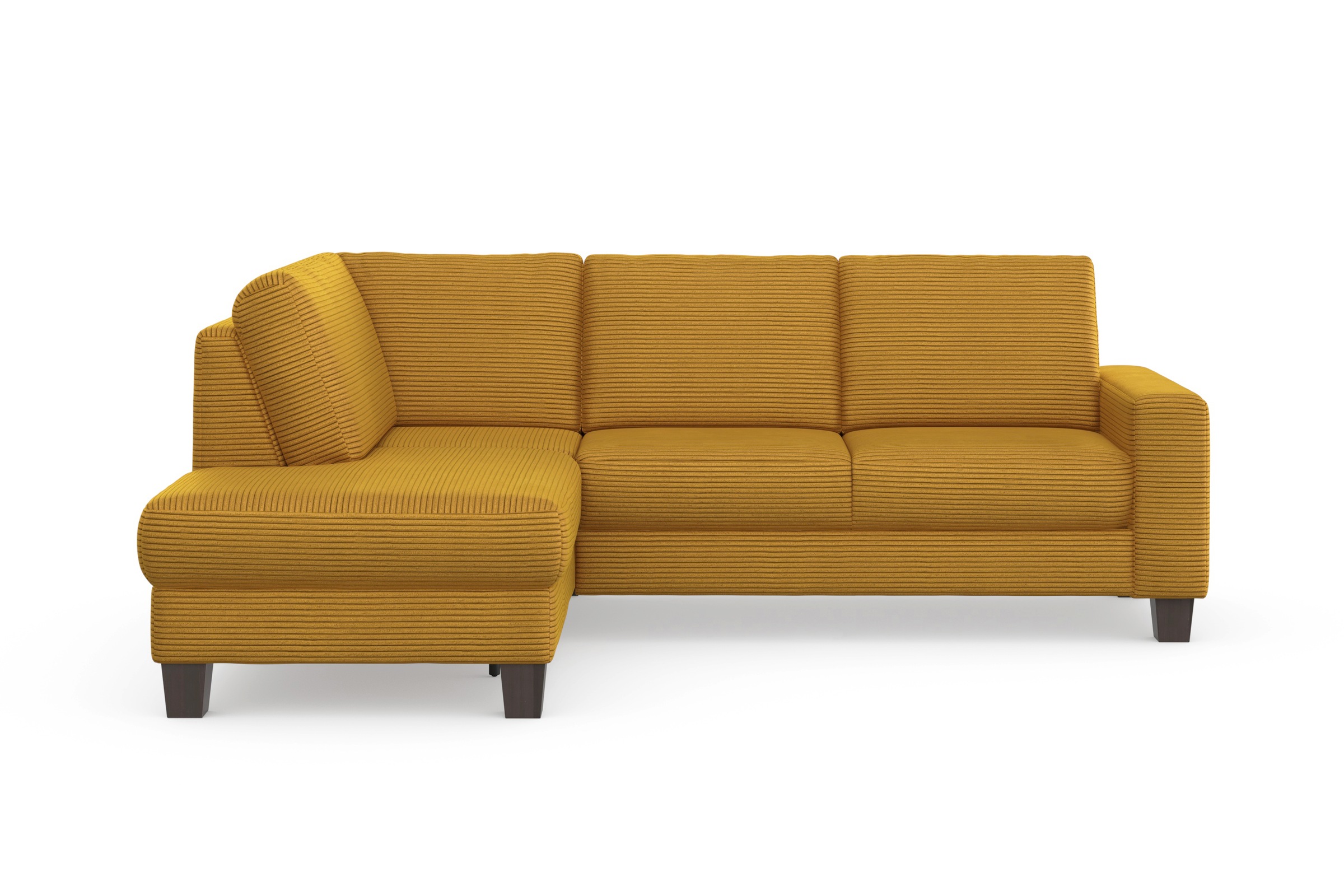 Home affaire Ecksofa »Summer L-Form«, mit Ottomane, mit oder ohne Bettfunktion und Bettkasten, Cord-Bezug