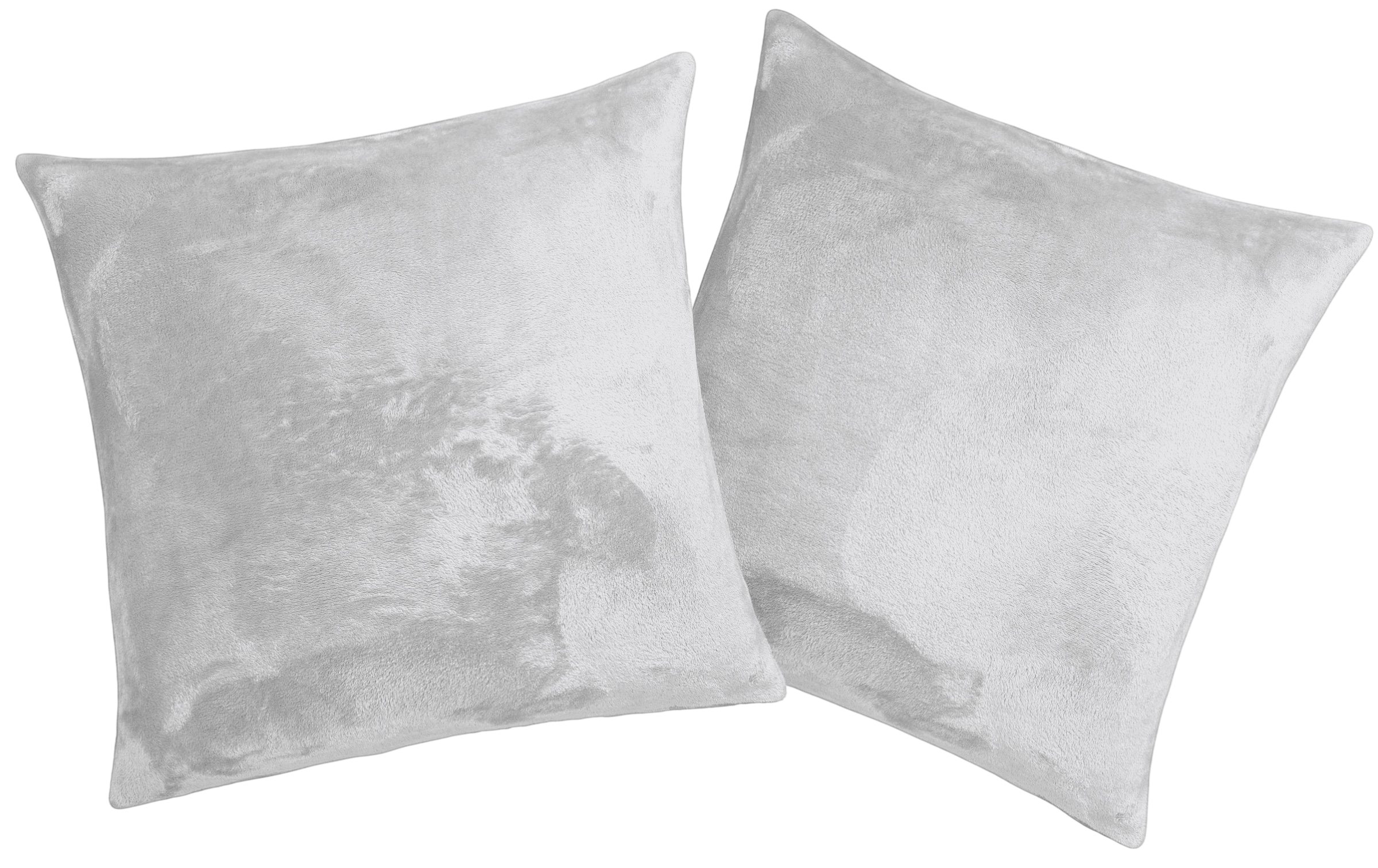 OTTO home Dekokissen "Jil" aus super weichem Kuschelfleece, Kissenhüllen ohne Füllung, 2 Stück