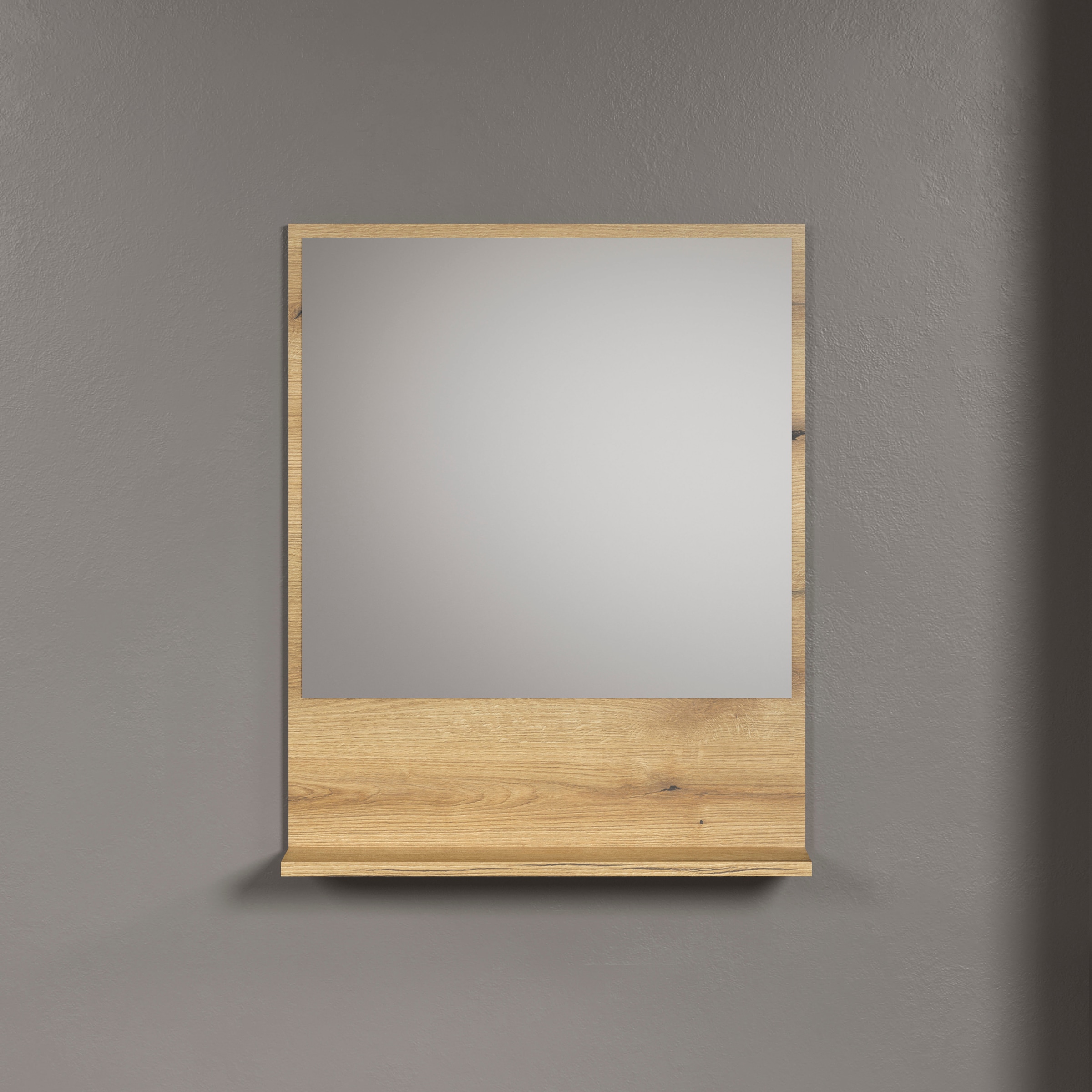 welltime Badspiegel »Amrum« Wandspiegel mit Ablage - (B/T/H) wahlweise 60 bis 80/14/74 cm