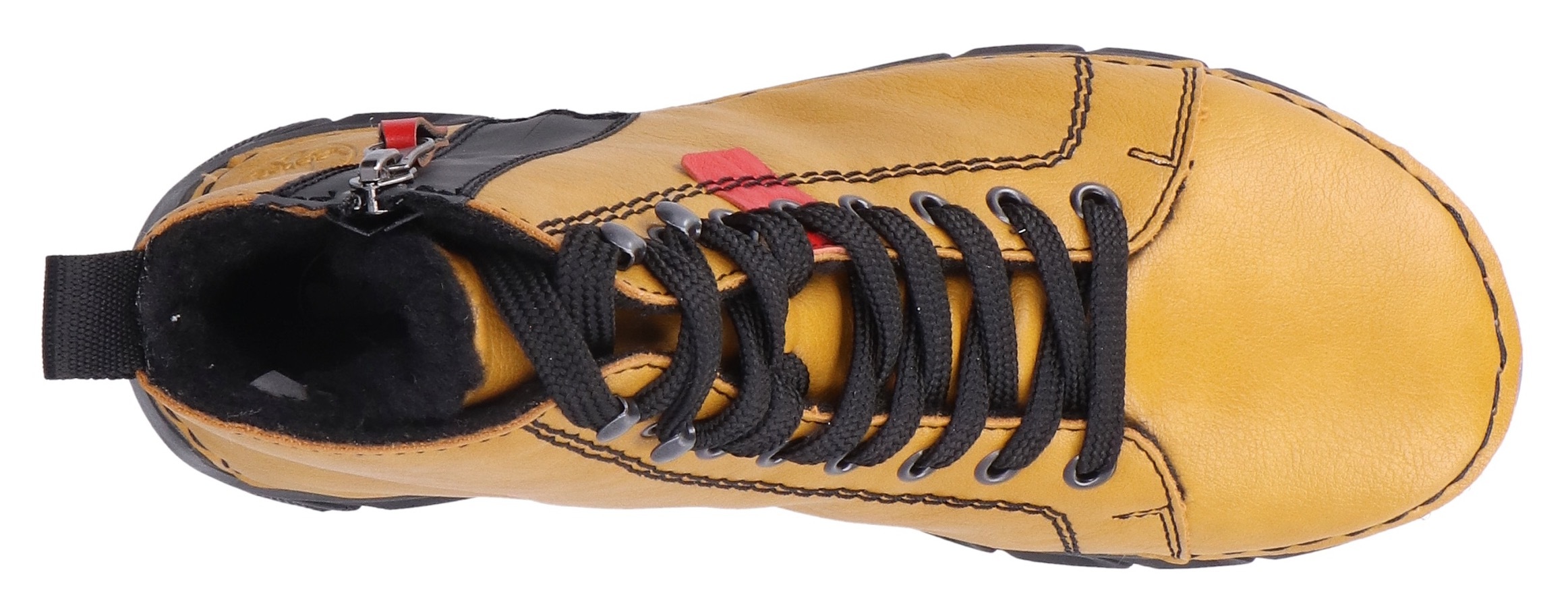 Rieker Winterboots, Schnürstiefelette, Schnürboots, Warmfutter, mit Anziehlasche