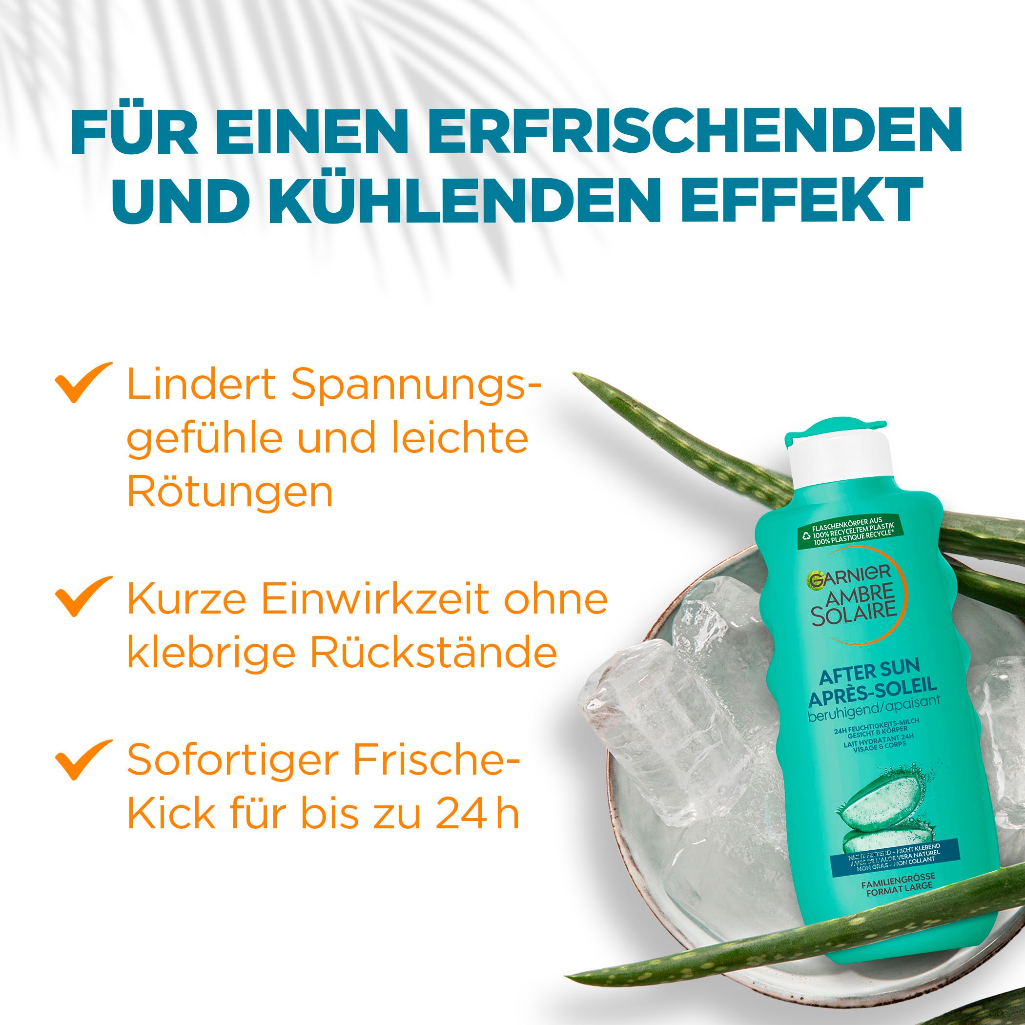 GARNIER After Sun-Milch »Garnier After Sun 24h Feuchtigkeits-Milch«, mit hoher Wirksamkeit