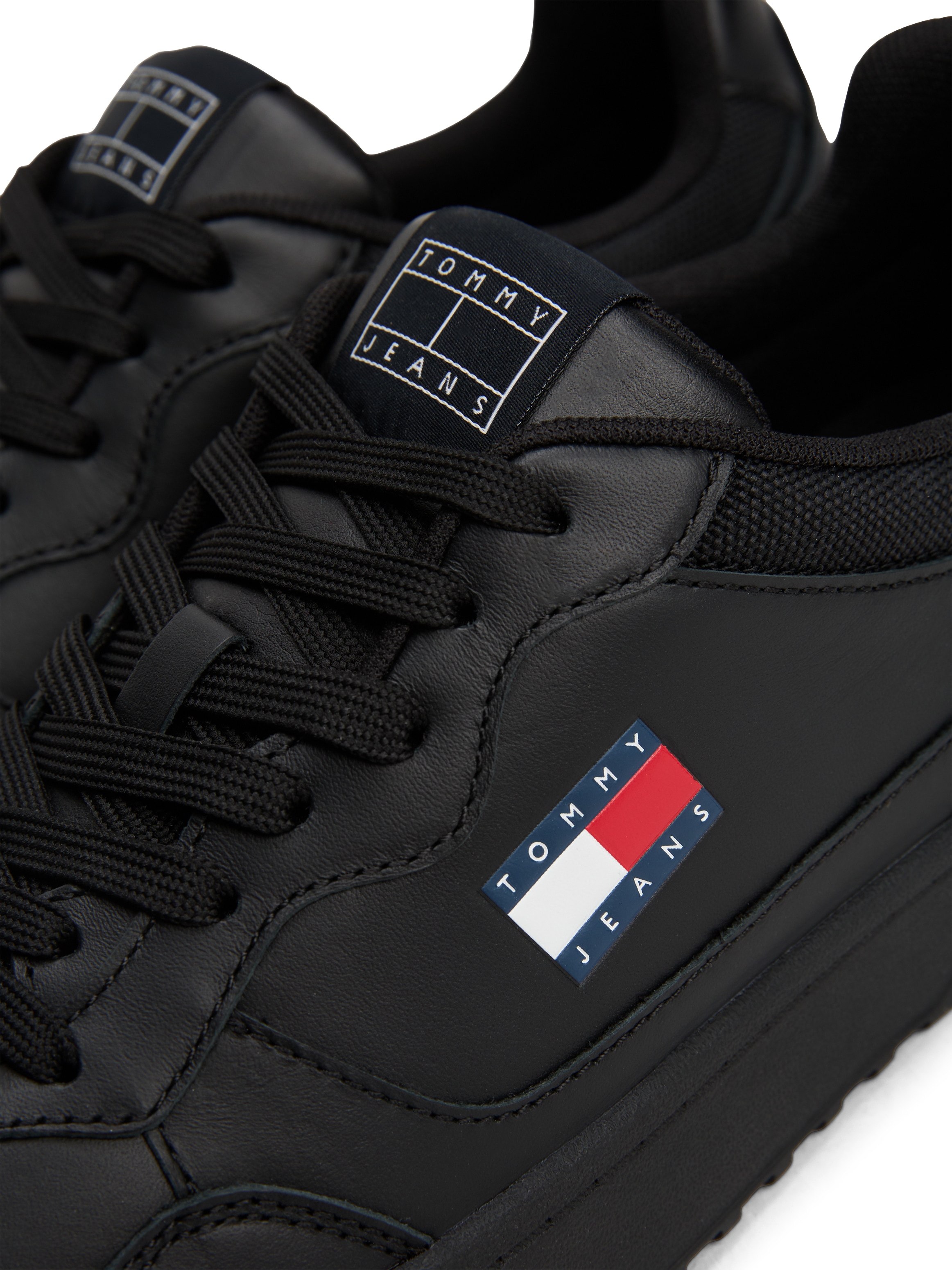 Tommy Jeans Sneaker »(NEW) TJM CUPSOLE LEATHER ESS«, Freizeitschuh, Halbschuh, Schnürschuh im Basket-Look