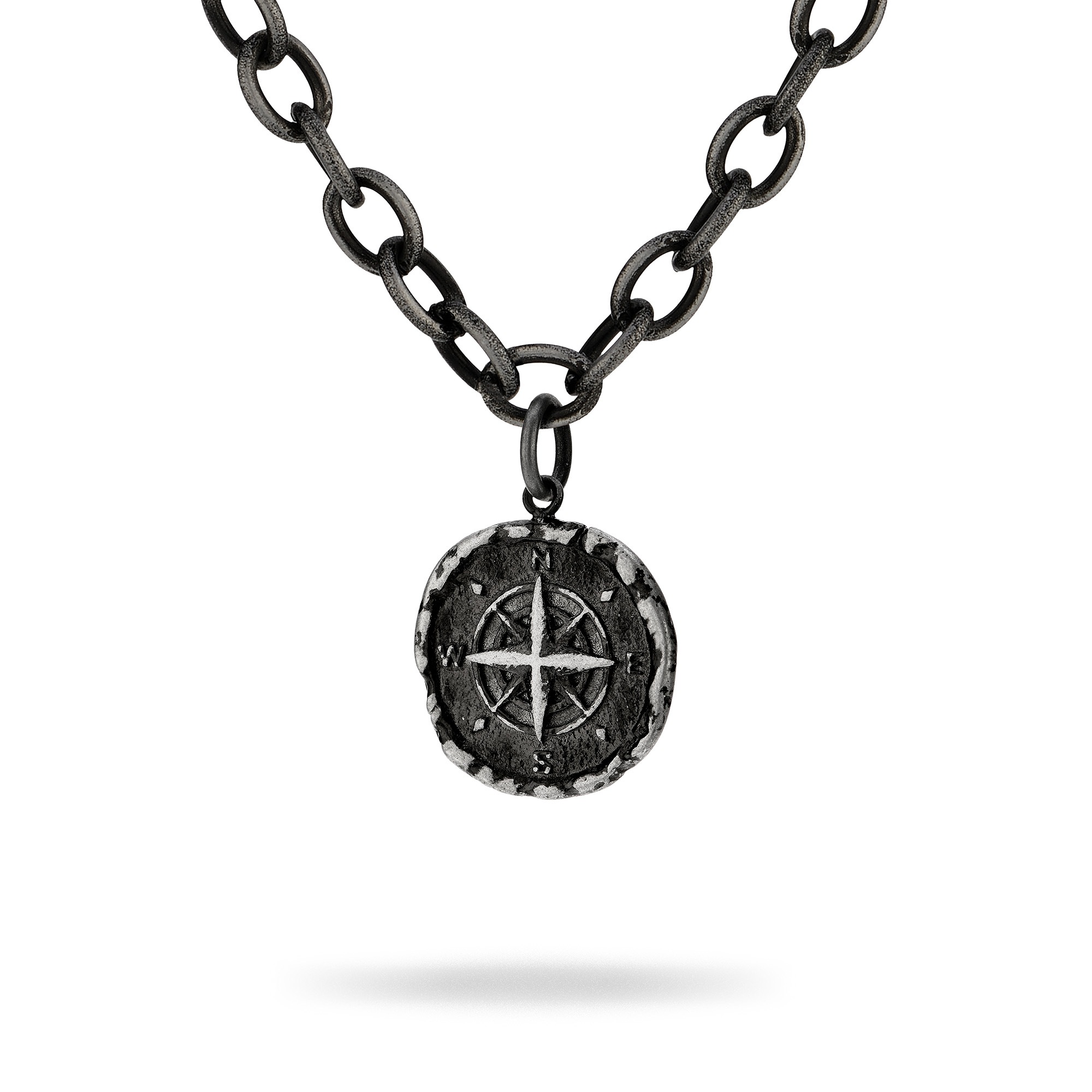 FYNCH-HATTON Kette mit Anhänger »Schmuck Edelstahl Halskette The Antique Explorer Kompass«