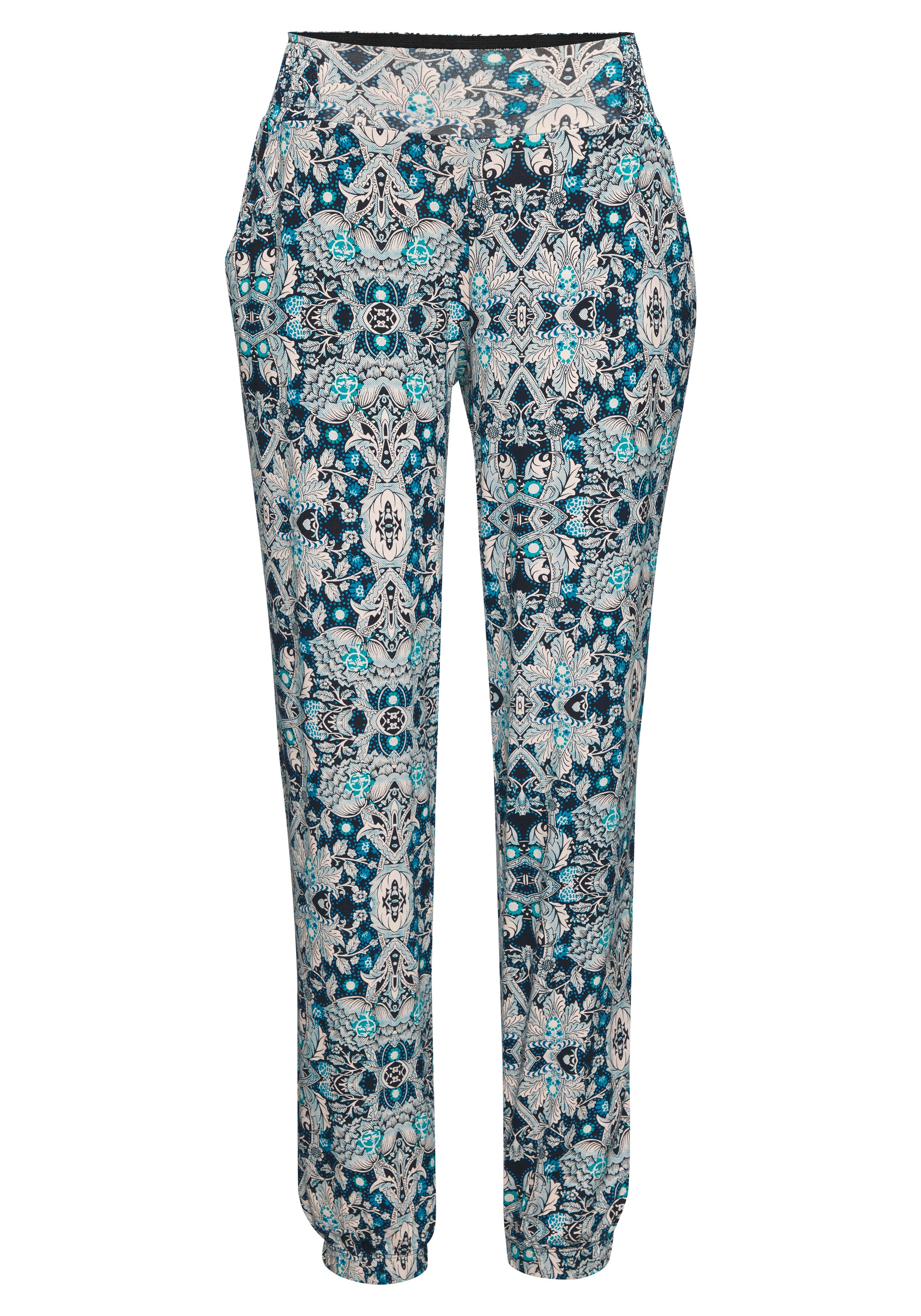 LASCANA Strandhose, mit Ethnoprint und Taschen, Sommerhose, Jerseyhose günstig online kaufen