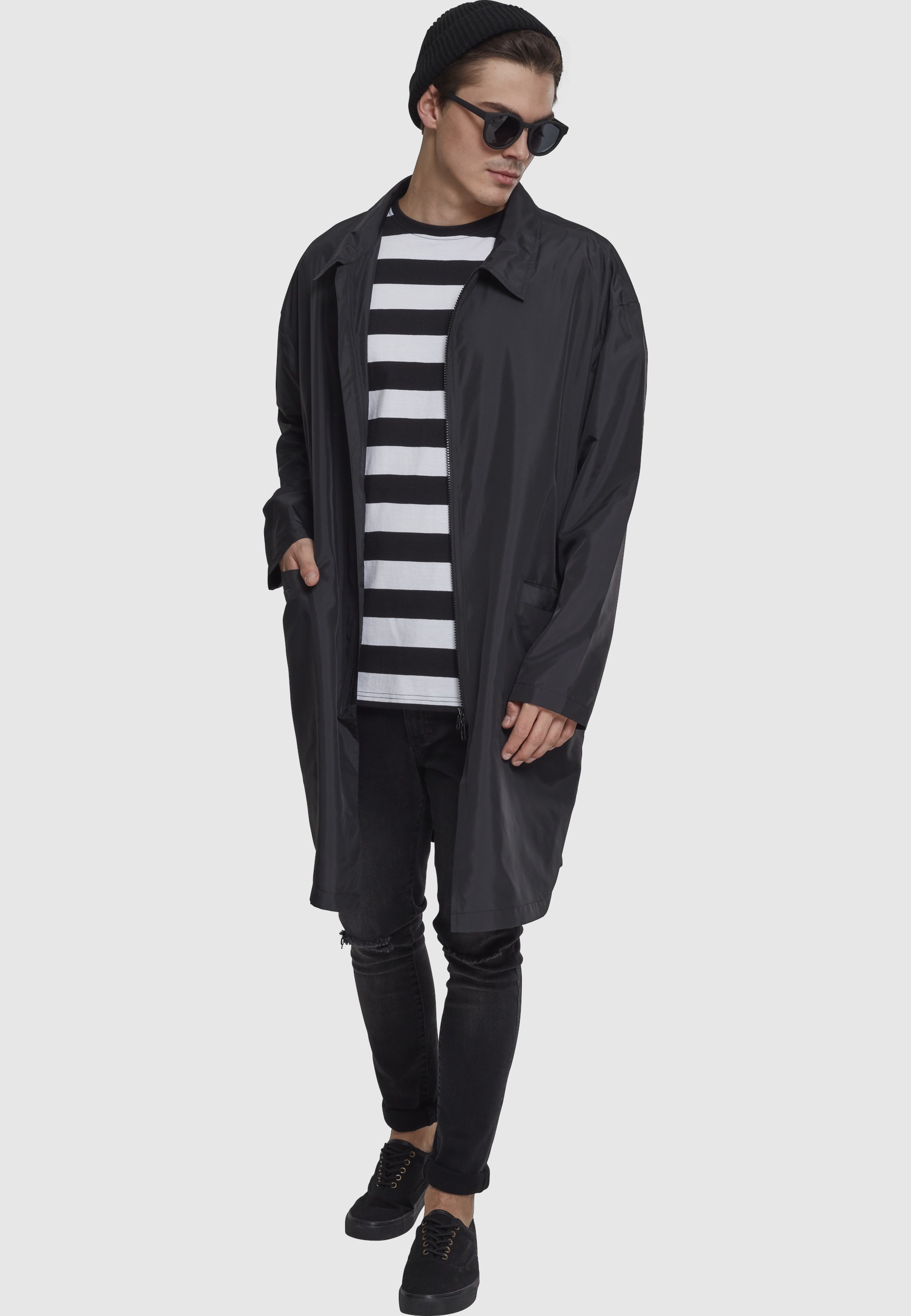 URBAN CLASSICS Allwetterjacke »Urban Classics Herren Oversized Coat« 1 Stk. tlg. ohne Kapuze