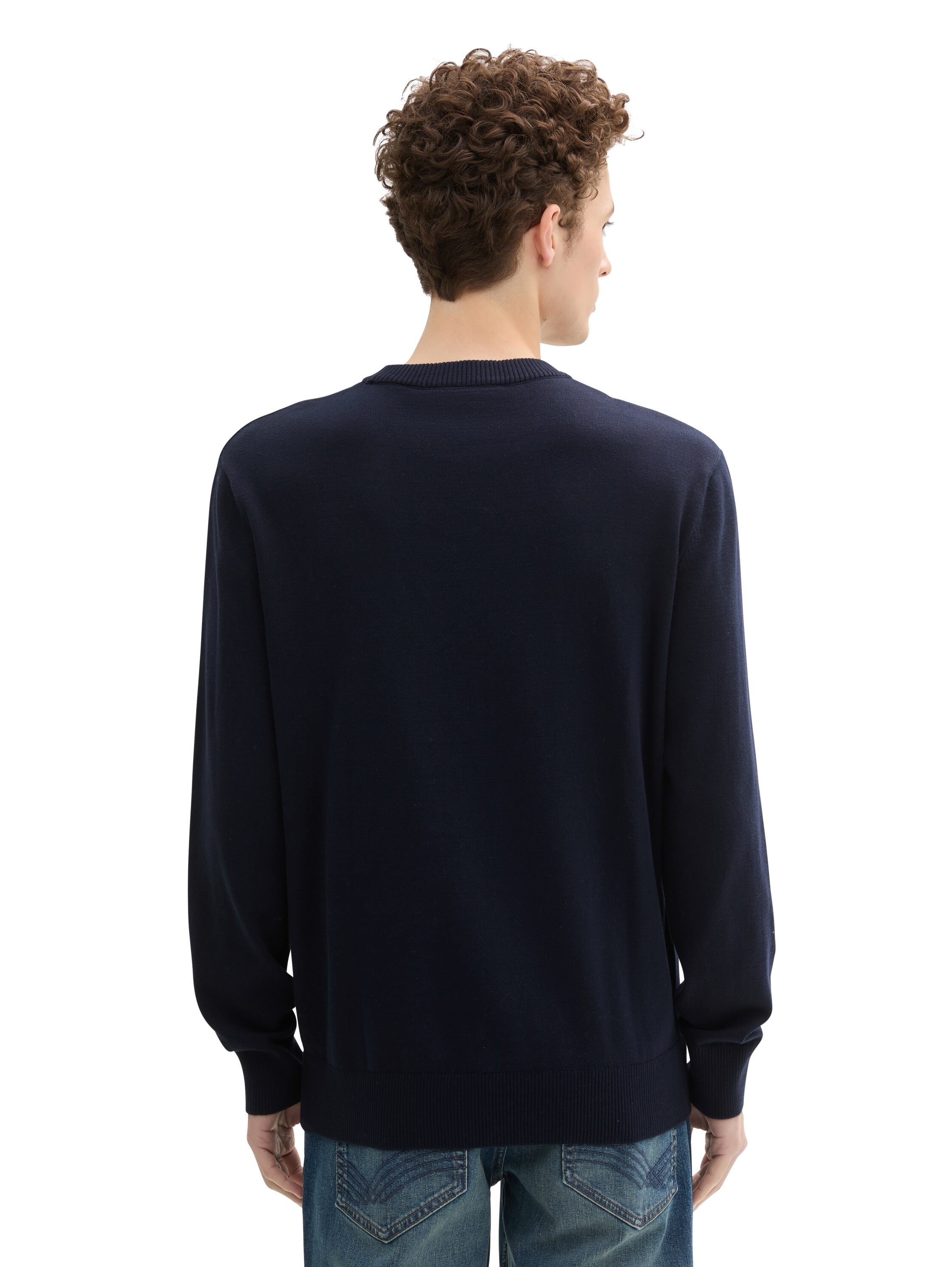 TOM TAILOR Denim Strickpullover, mit Rundhalsausschnitt günstig online kaufen