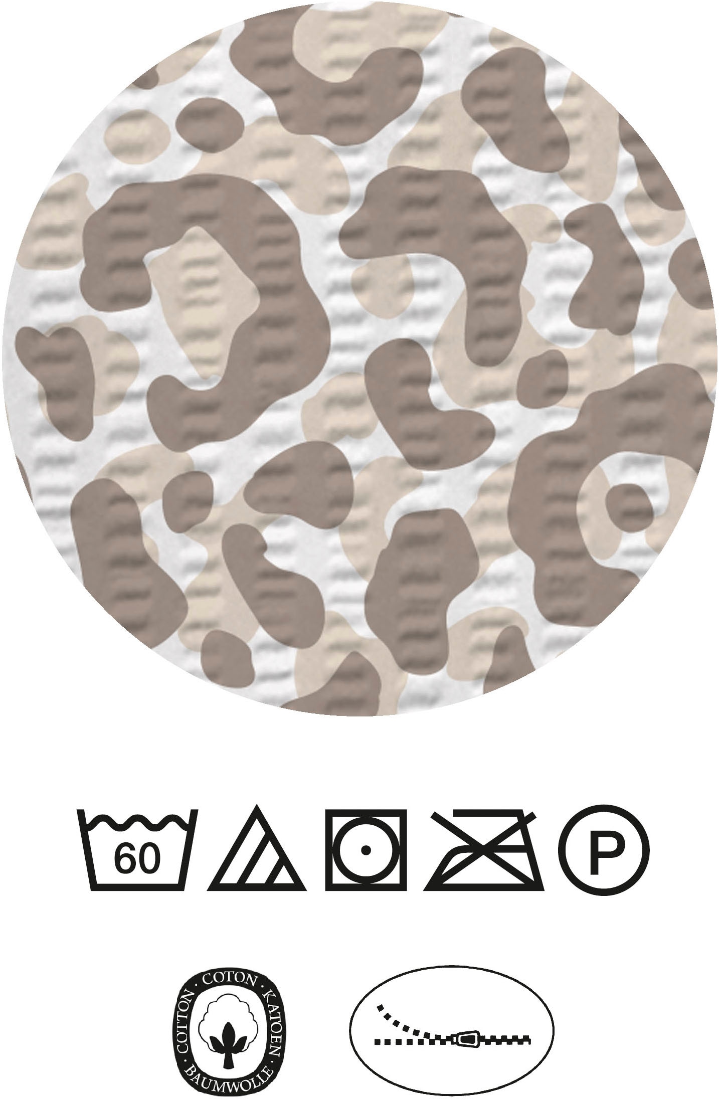 Castell - Markenbettwäsche Bettwäsche »20761« 2 absolut bügelfrei, 100% Baumwolle, mit Reißverschluss, ganzjährig